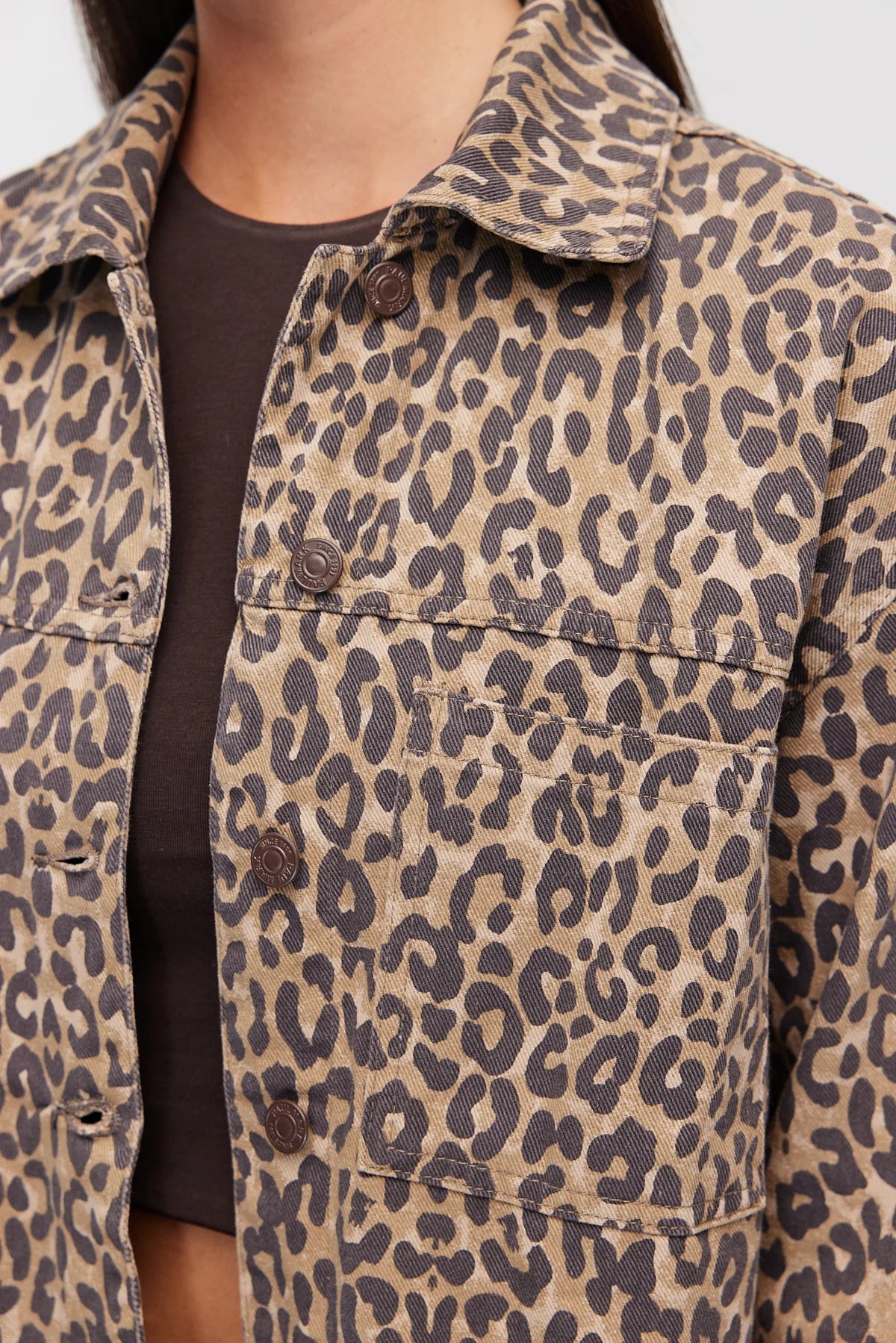 Women's Leopard Print Oversize Shirt