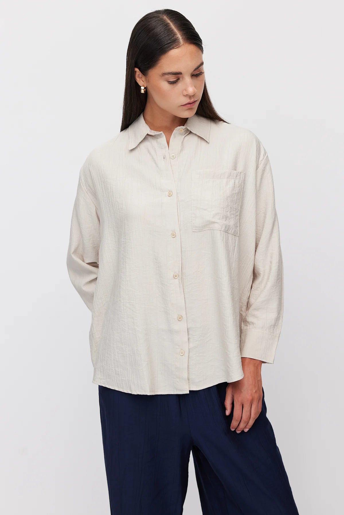 Women's Oversize Pocket Shirt
