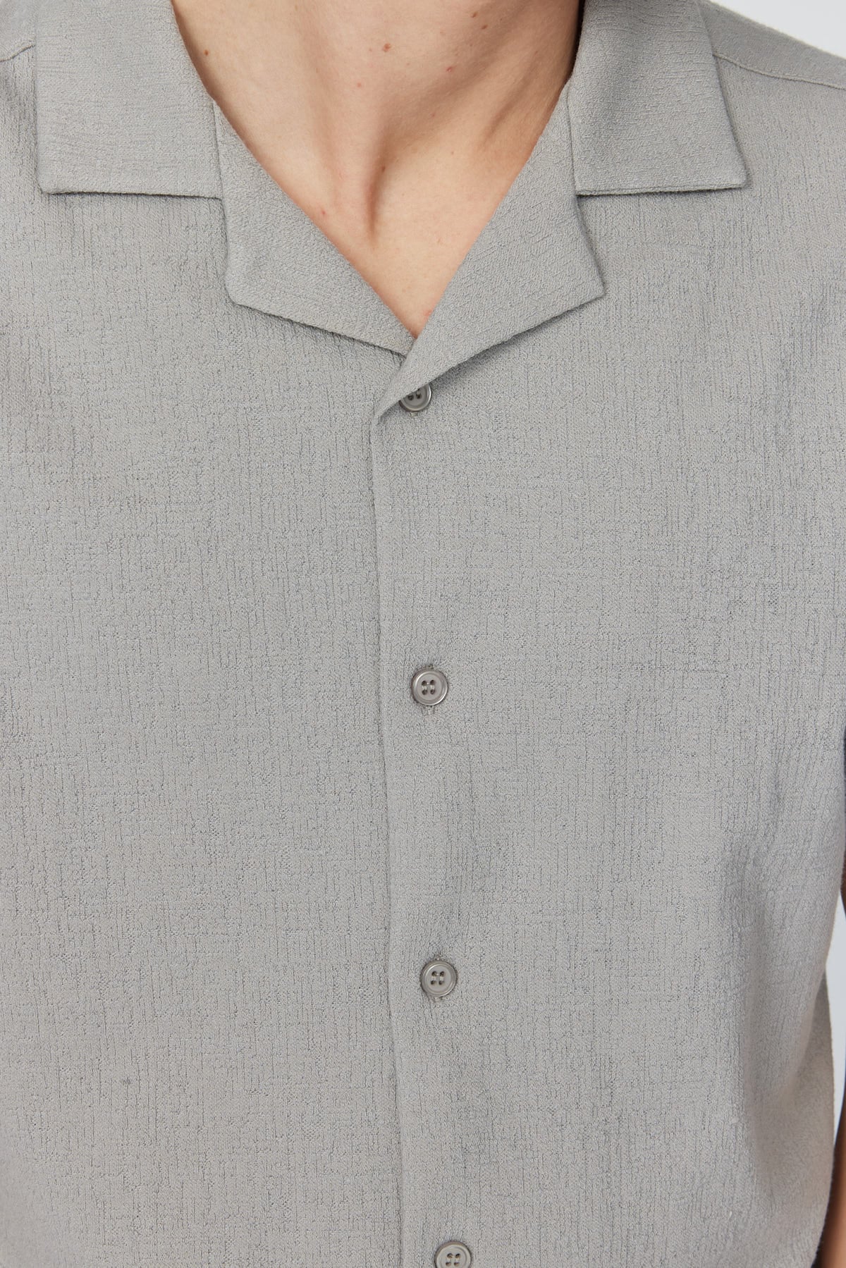 Men's Cuban Collar Short-Sleeve Shirt