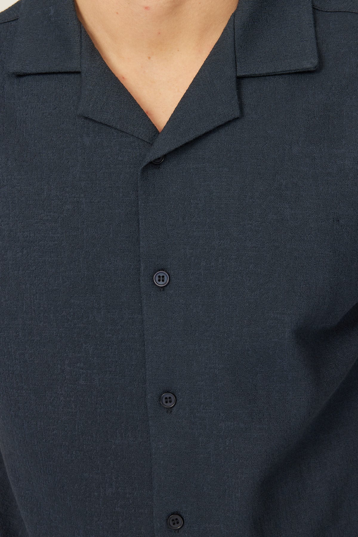Men's Cuban Collar Short-Sleeve Shirt