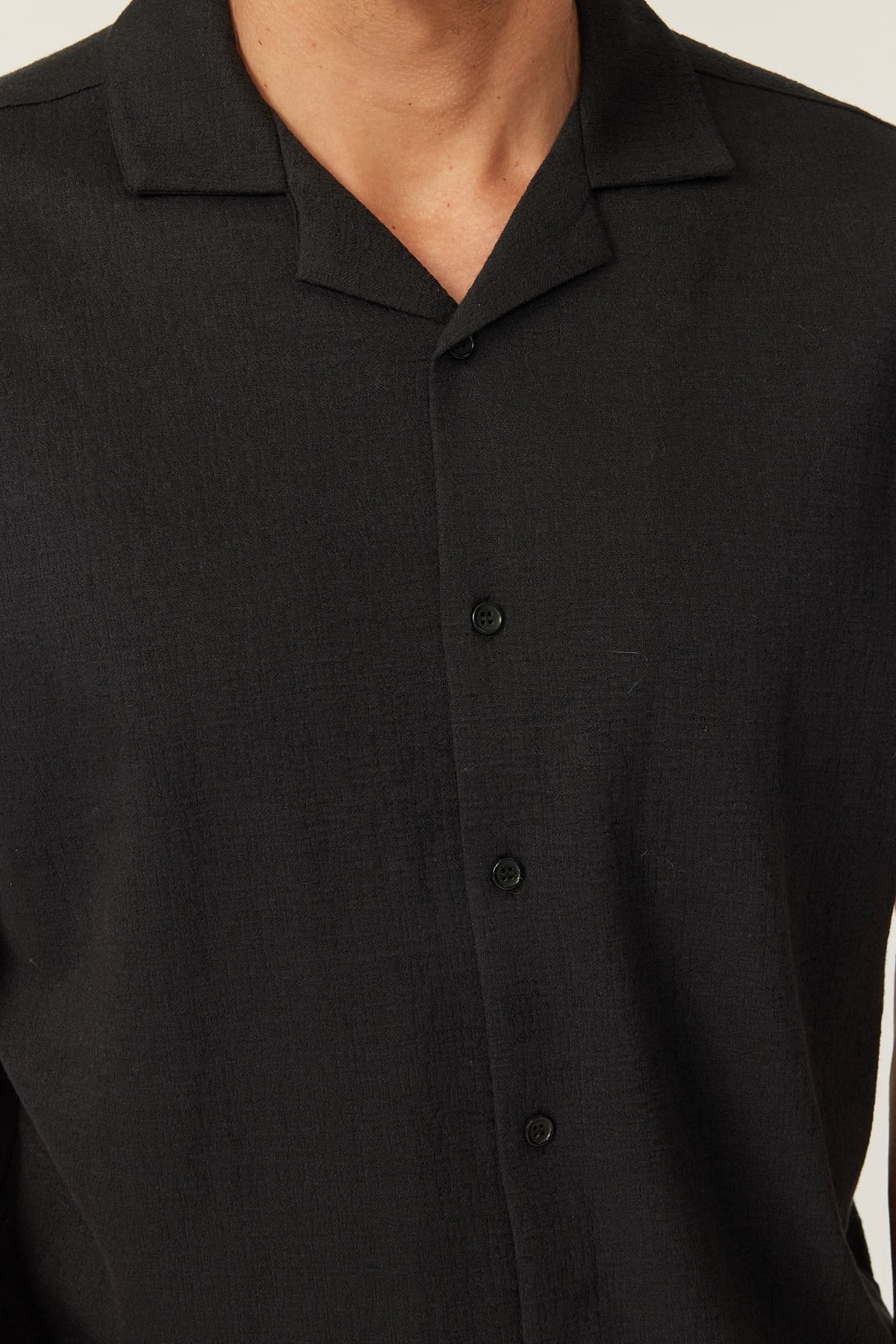 Men's Cuban Collar Short-Sleeve Shirt