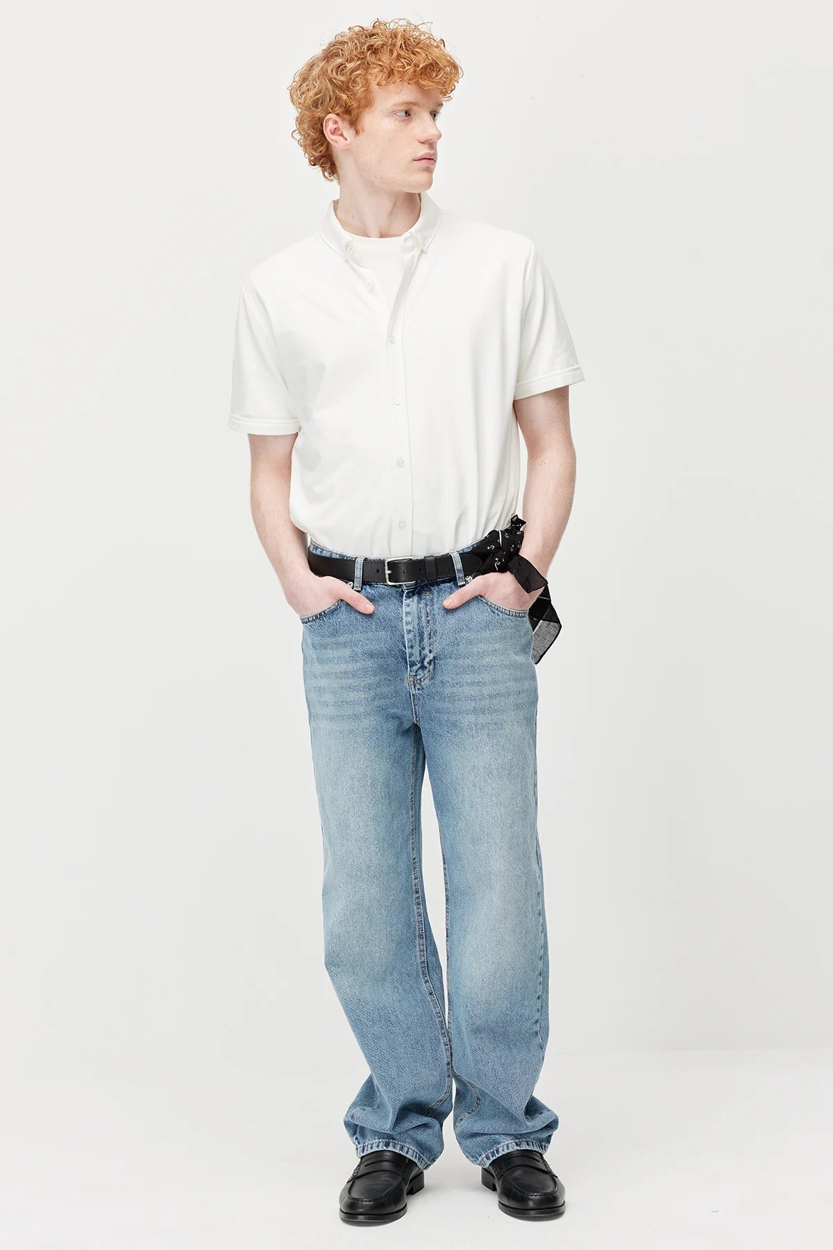 Men's Soft Textured Short-Sleeve Shirt