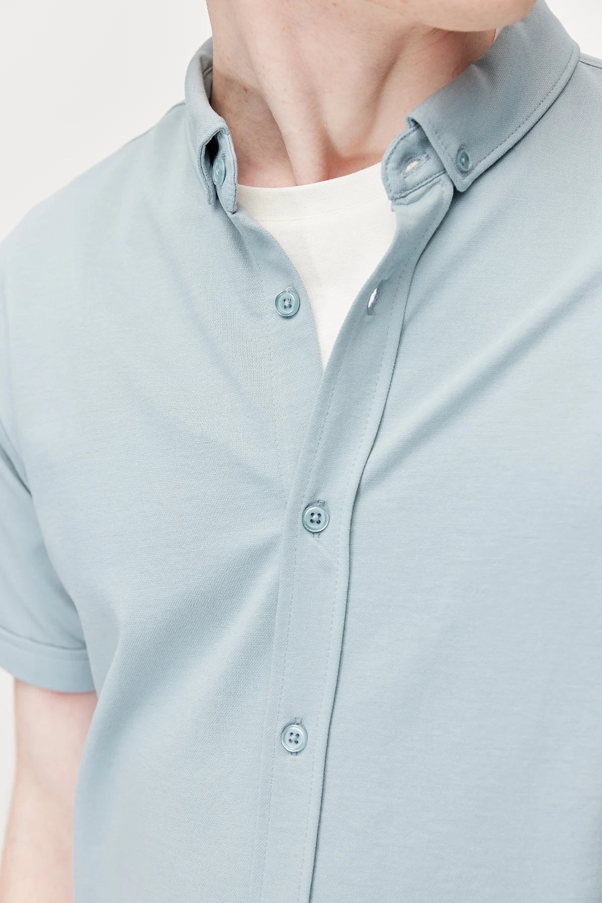 Men's Soft Textured Short-Sleeve Shirt