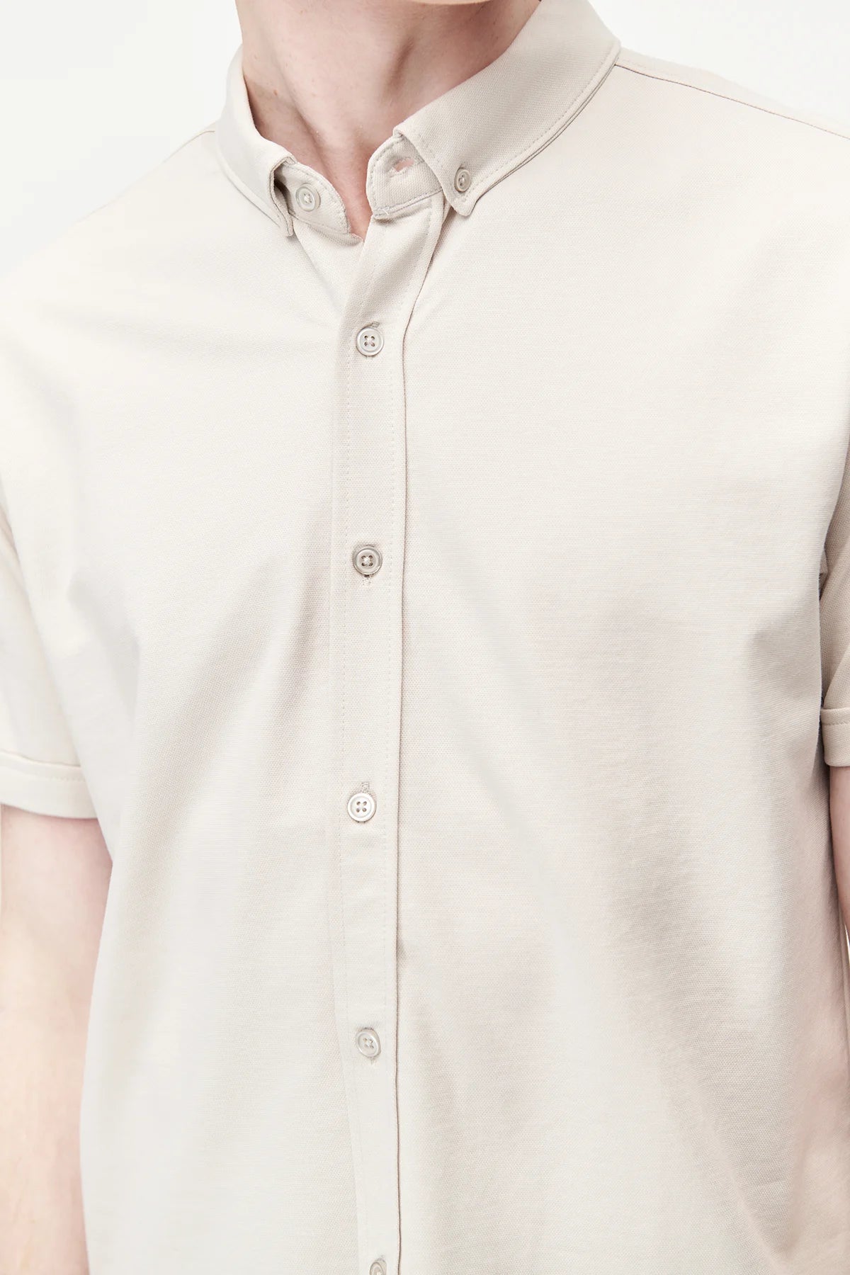 Men's Soft Textured Short-Sleeve Shirt