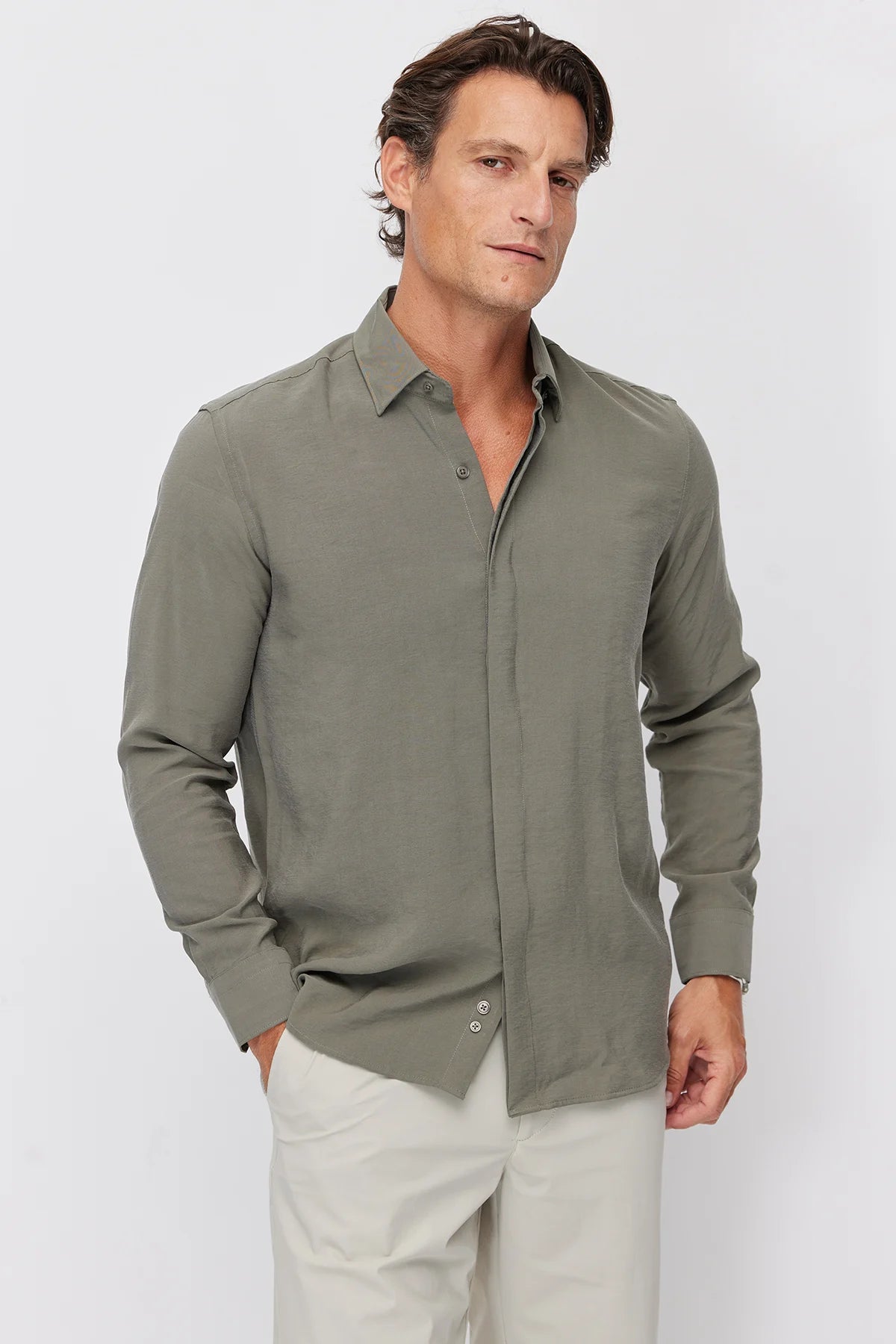 Men's Regular Soft Textured Shirt