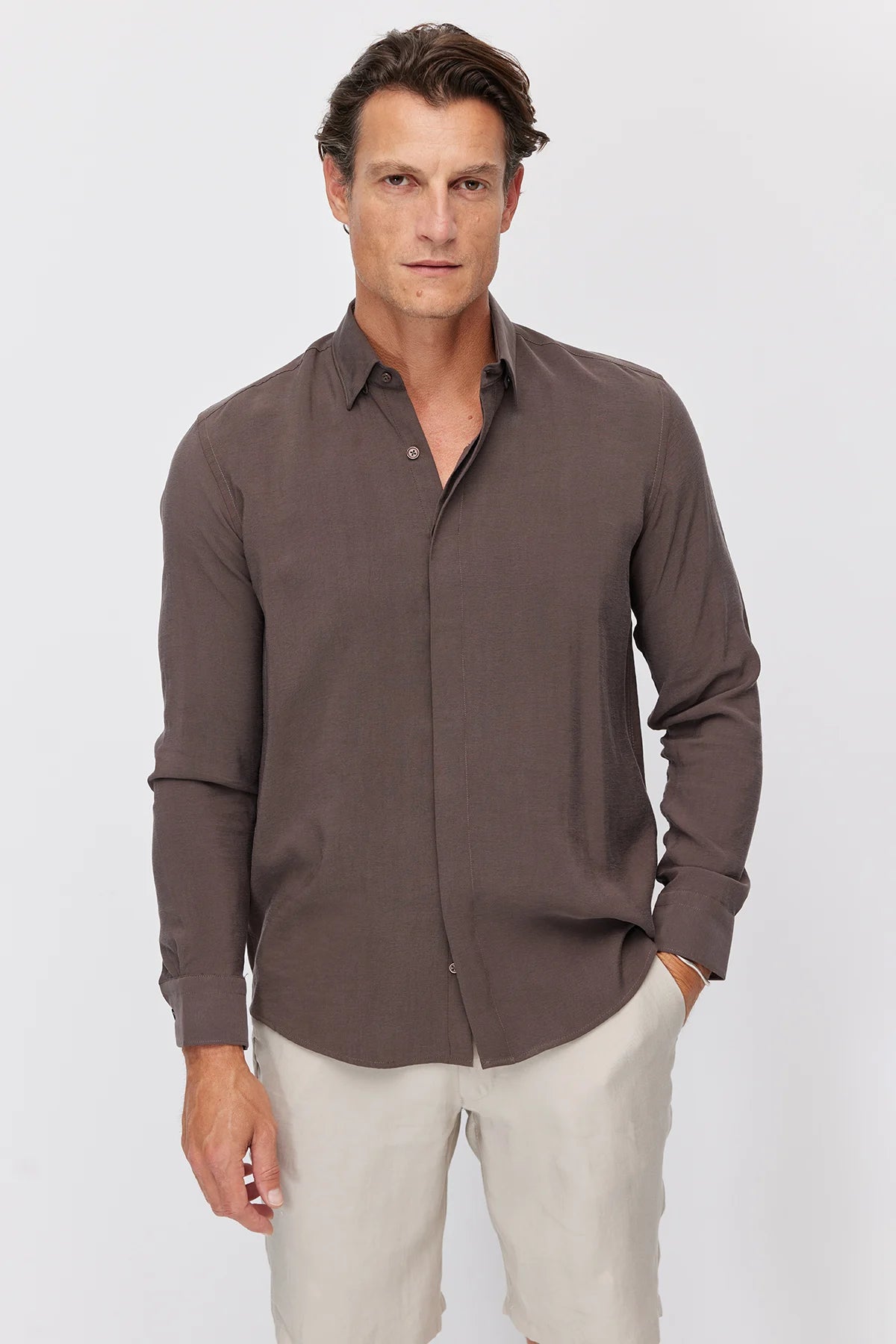 Men's Regular Soft Textured Shirt