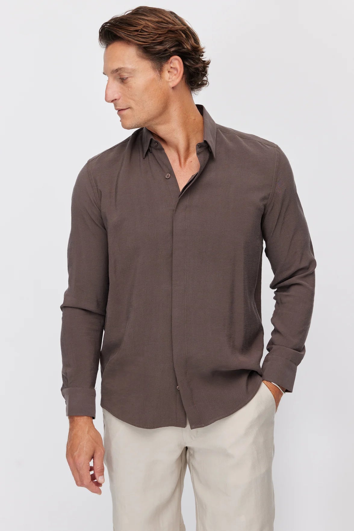 Men's Regular Soft Textured Shirt
