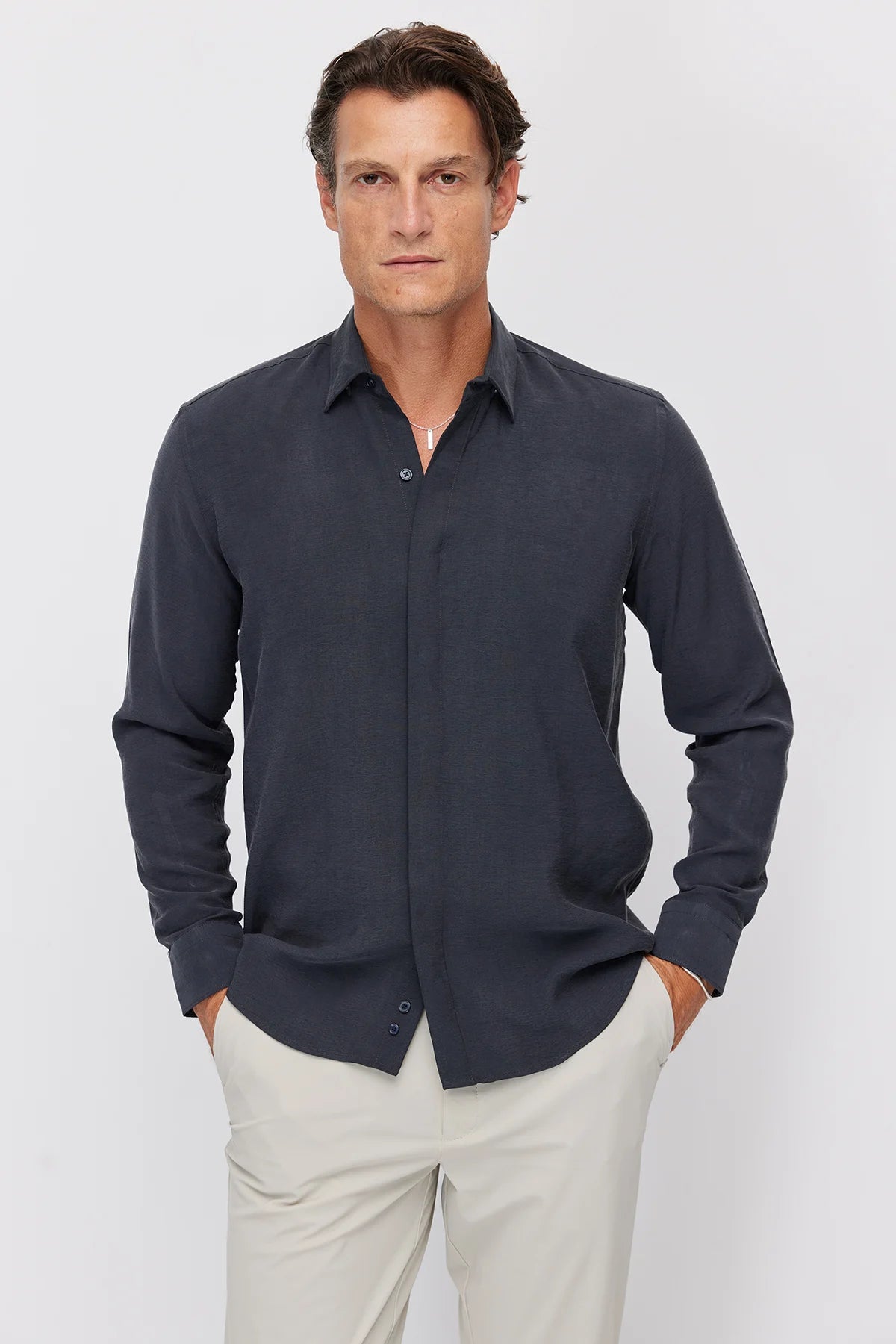 Men's Regular Soft Textured Shirt