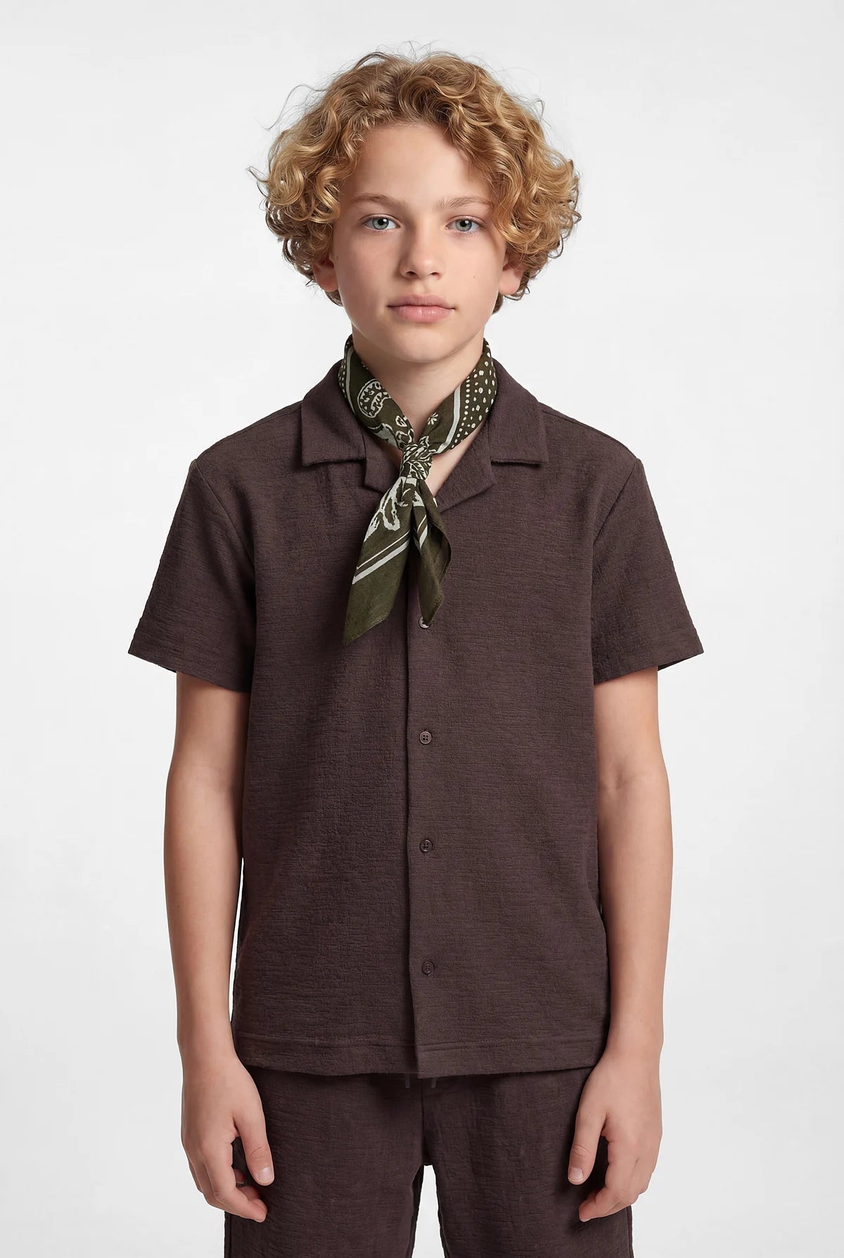 Boys' Cuban Collar Shirt