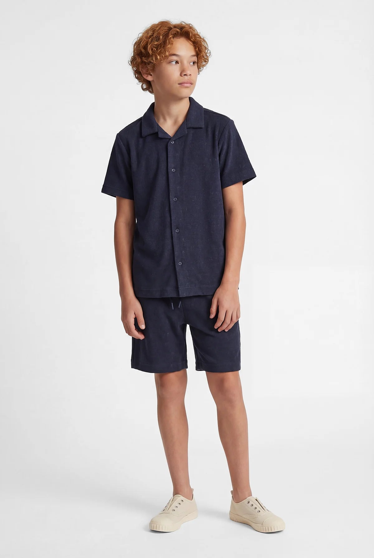 Boys' Cuban Collar Shirt