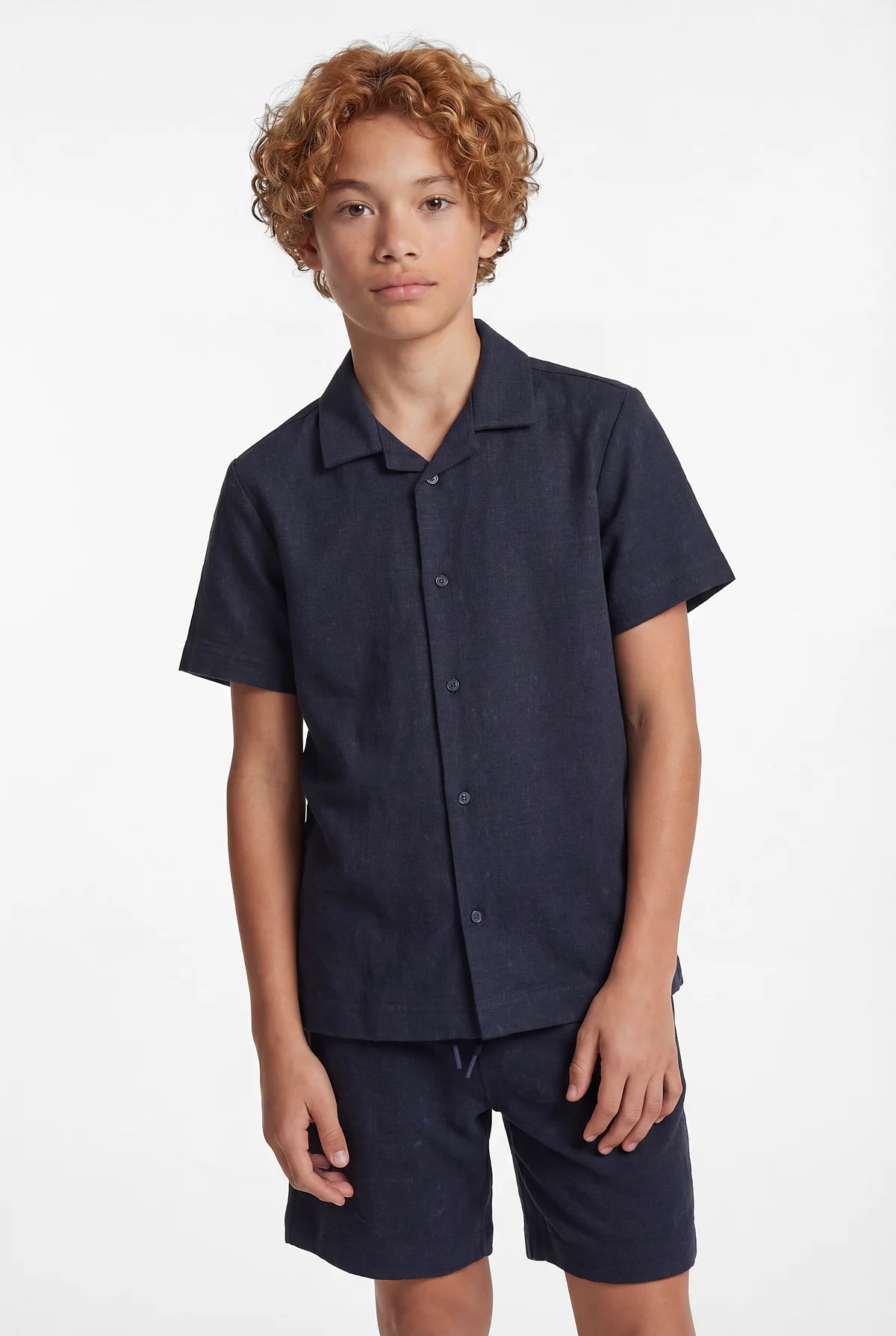 Boys' Cuban Collar Shirt