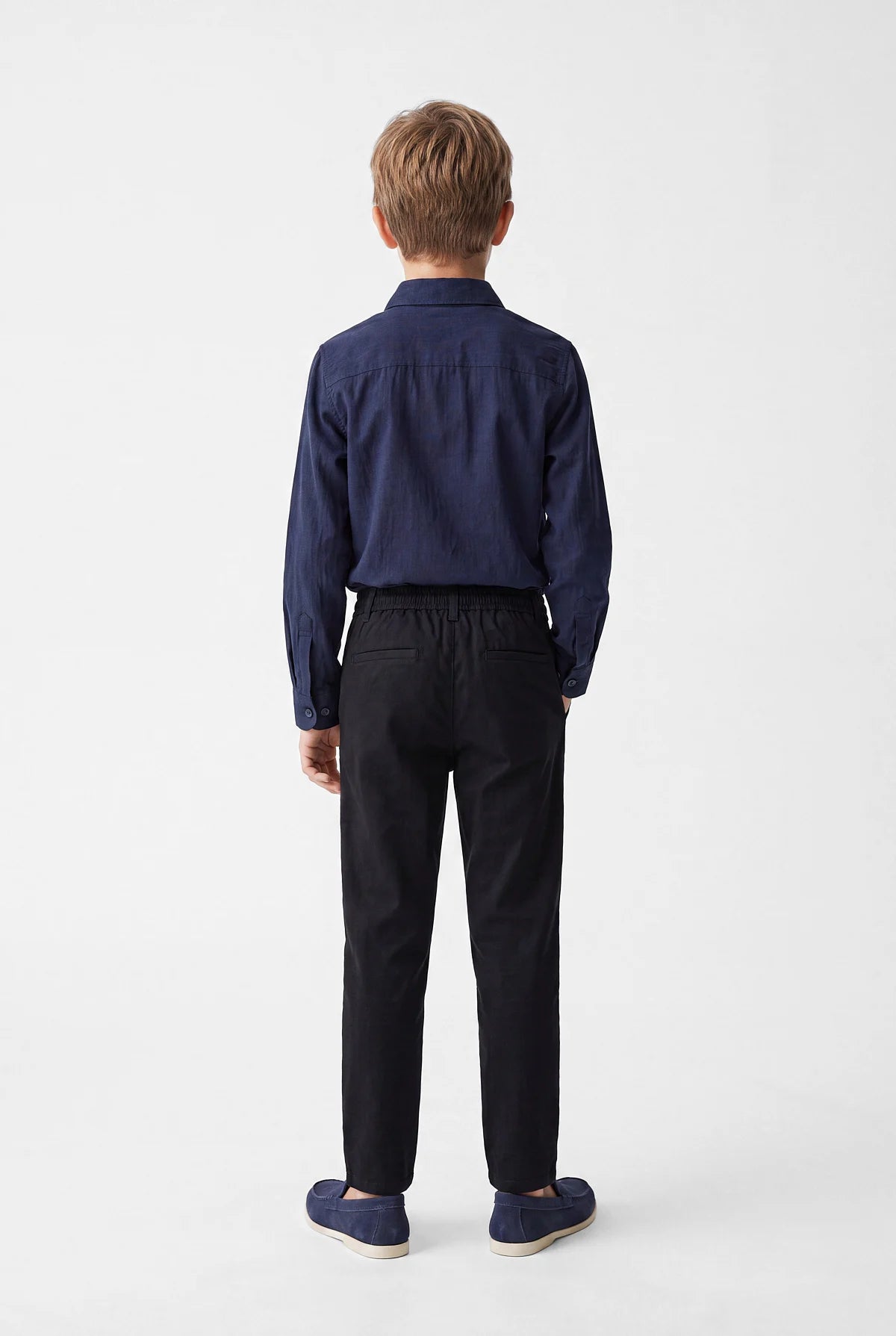 Boys' Button-Down Collar Long-Sleeve Shirt