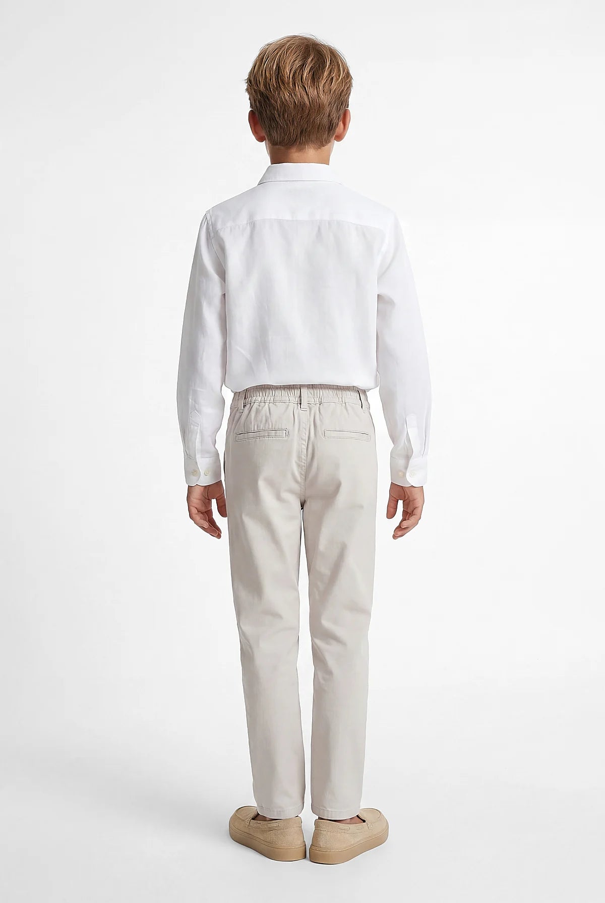 Boys' Linen Long-Sleeve Shirt