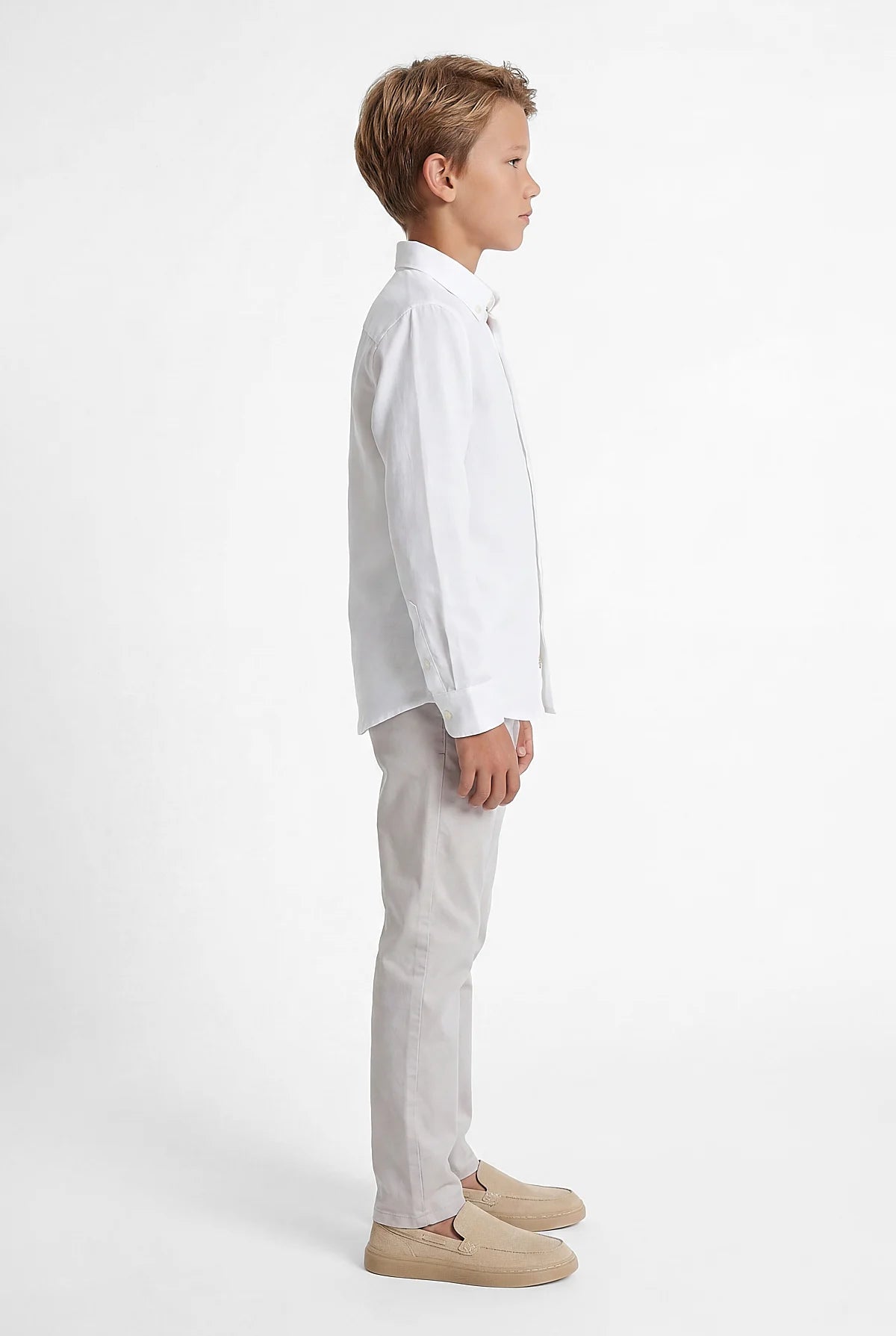 Boys' Linen Long-Sleeve Shirt