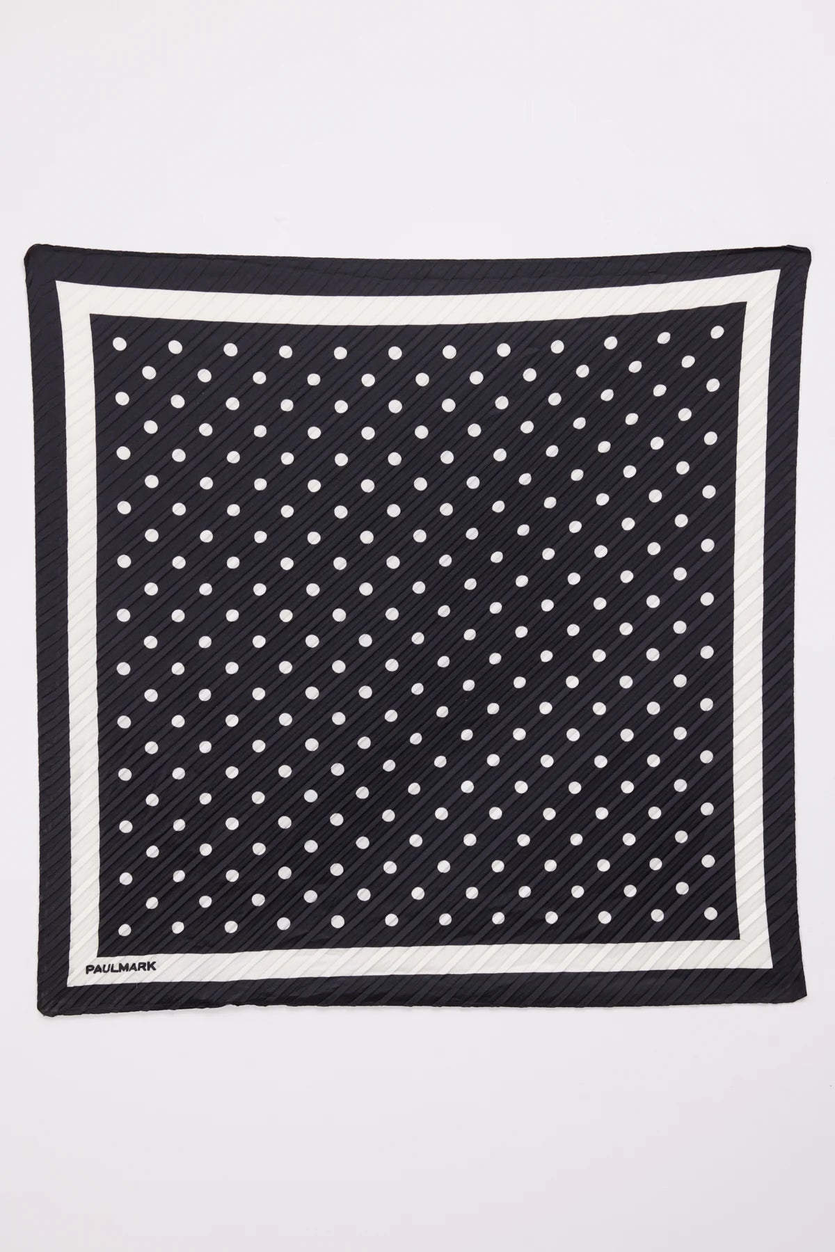 Women's Textured Polka Dot Patterned Scarf