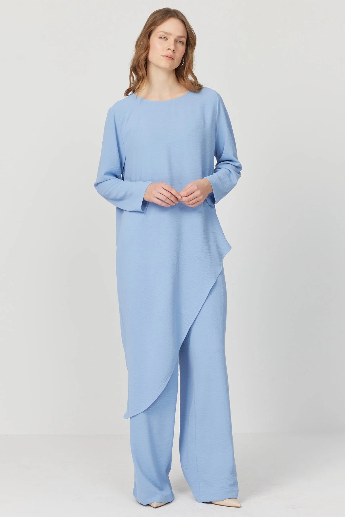 Women's Asymmetric Hem Blouse