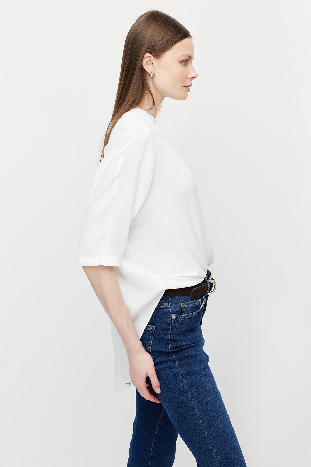 Women's Asymmetrical Cut Oversize Blouse