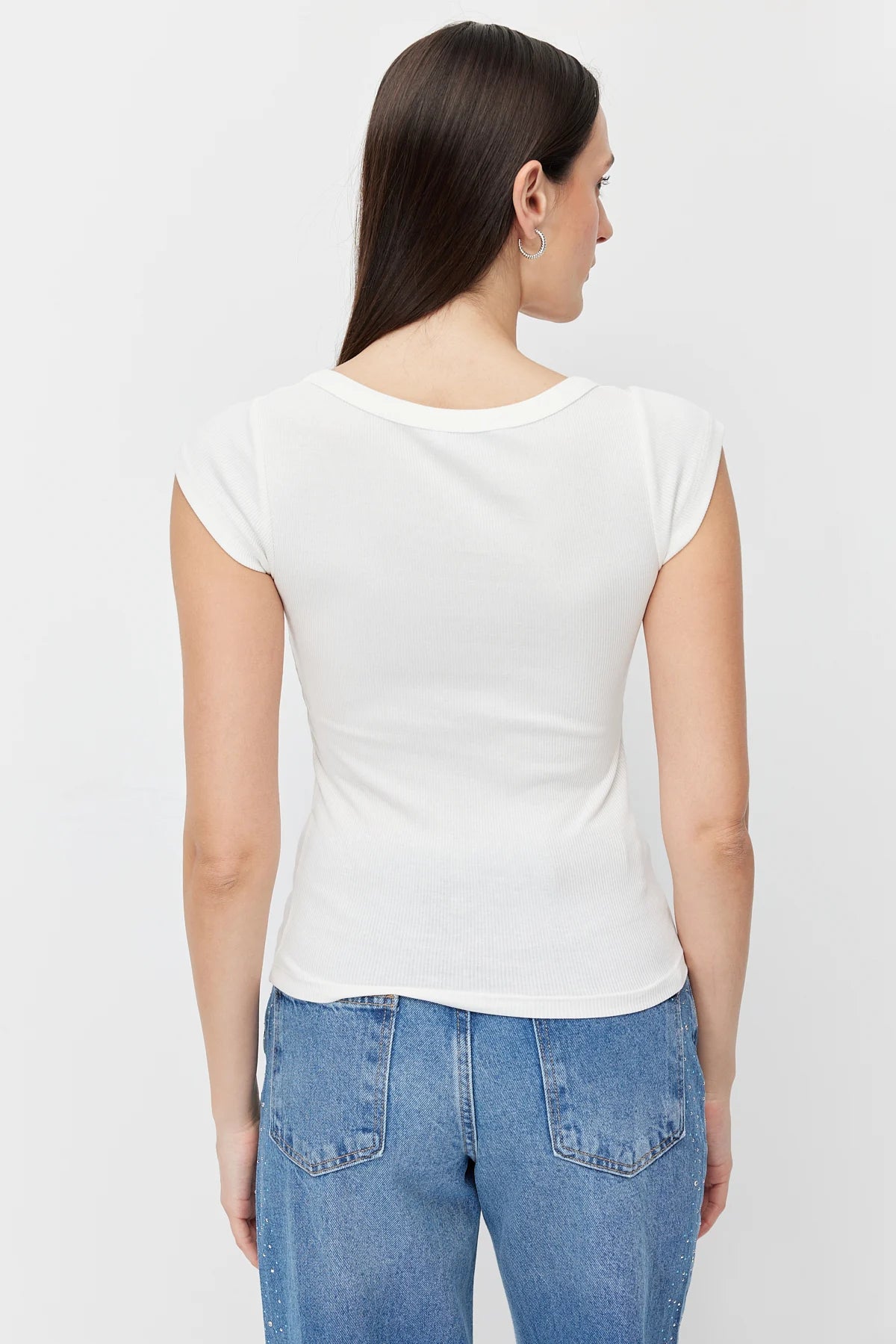 Women's Deep Round Neck Bodysuit
