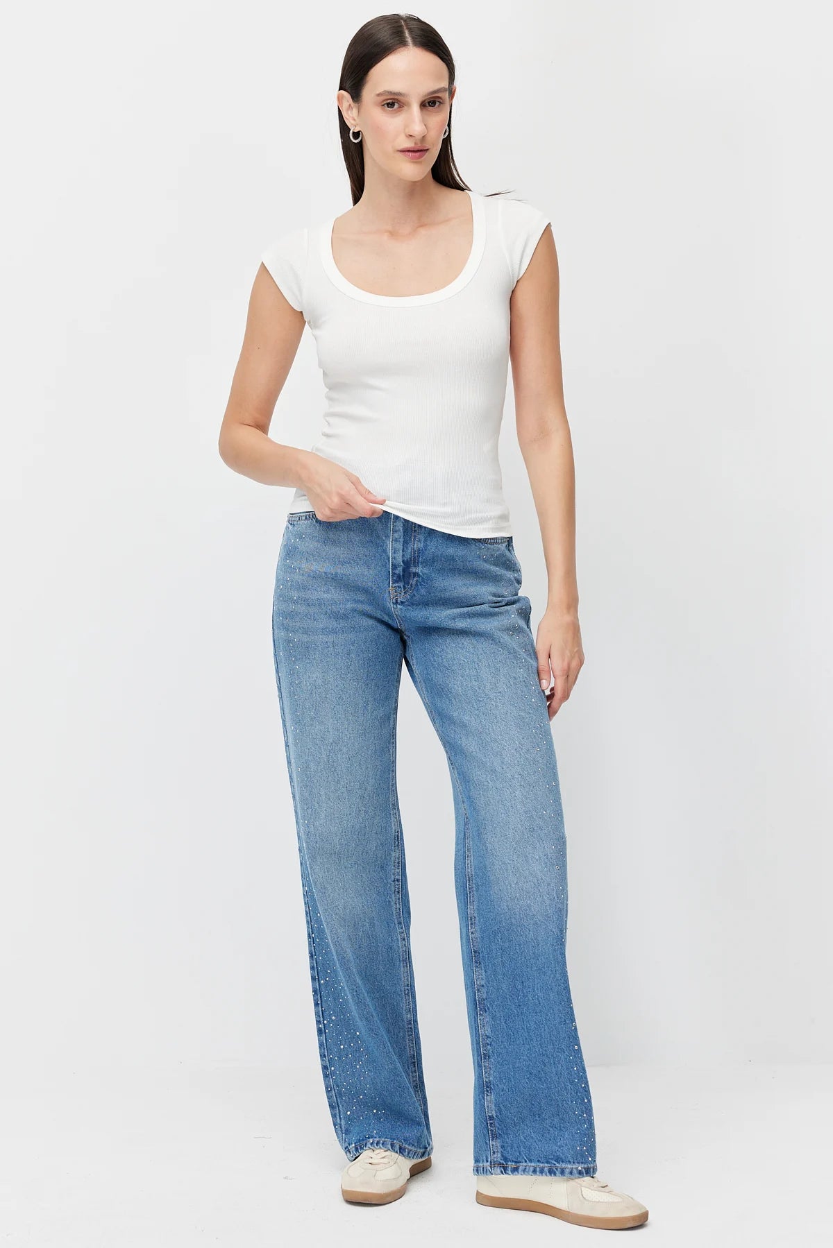 Women's Deep Round Neck Bodysuit