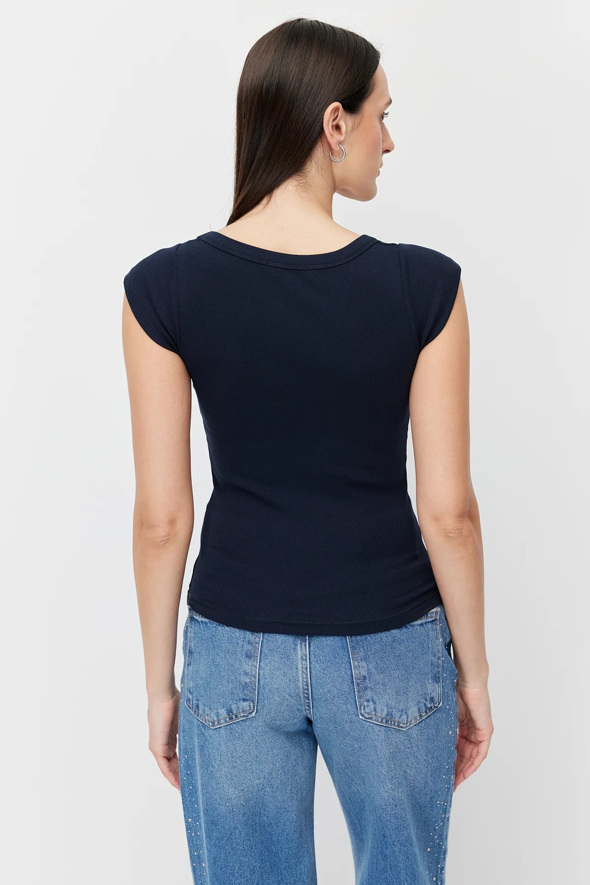 Women's Deep Round Neck Bodysuit