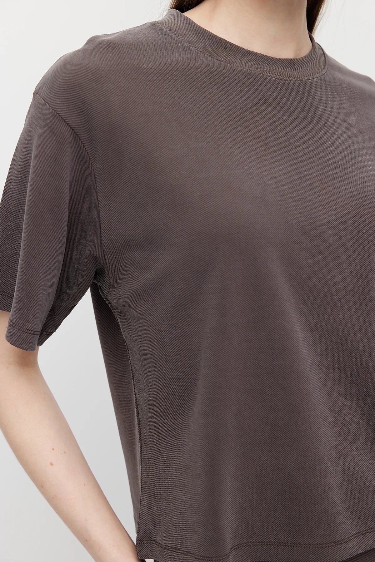 Kadın Yumuşak Dokulu Oversize T shırt