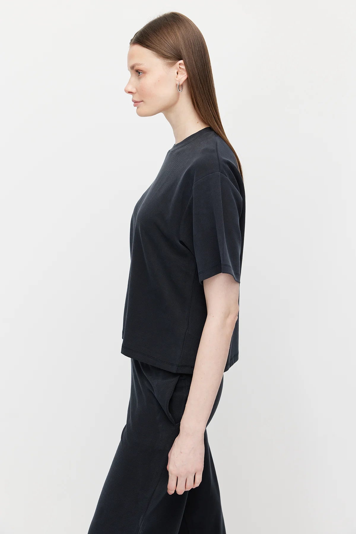 Kadın Yumuşak Dokulu Oversize T shırt