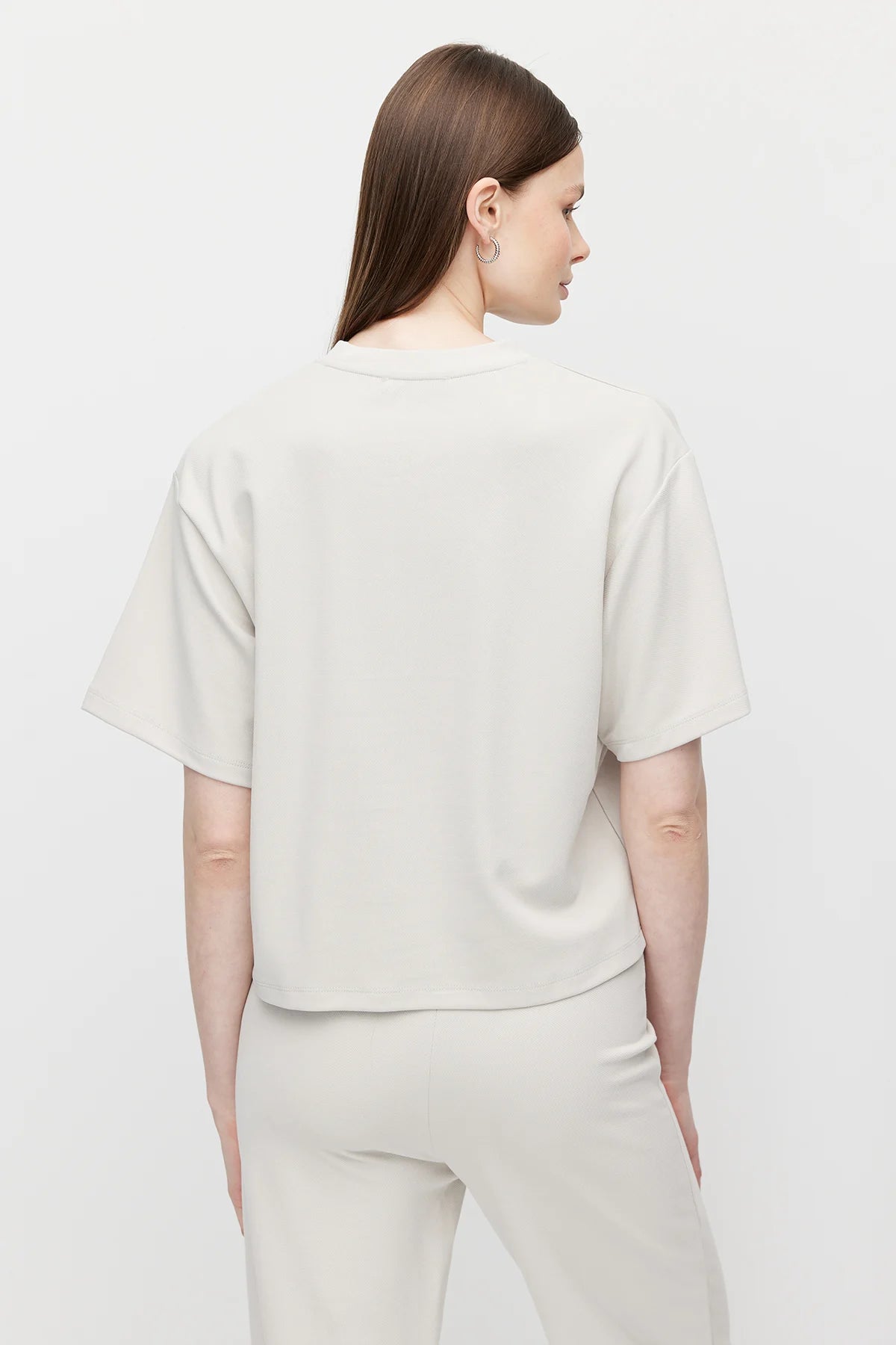 Kadın Yumuşak Dokulu Oversize T shırt