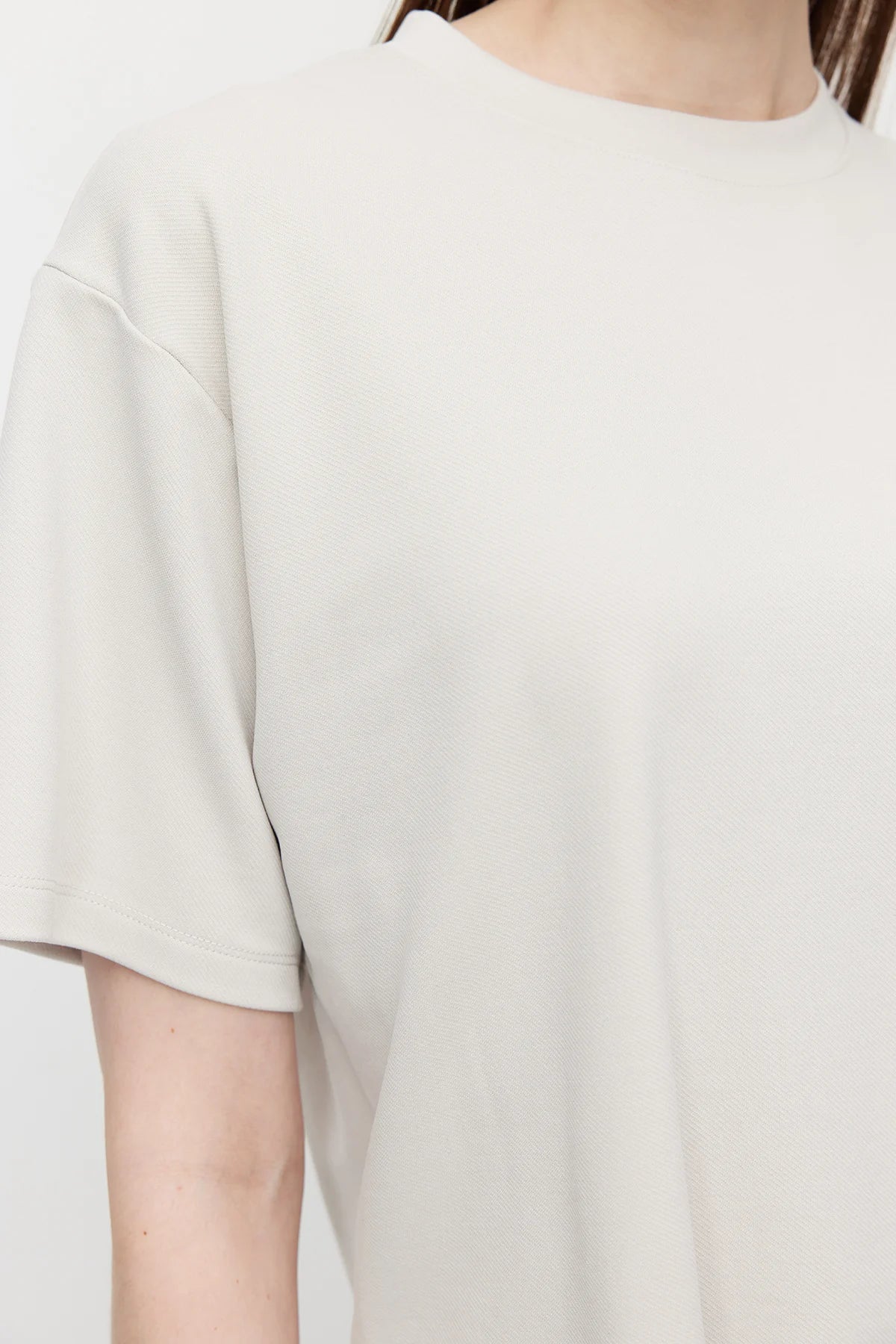 Kadın Yumuşak Dokulu Oversize T shırt