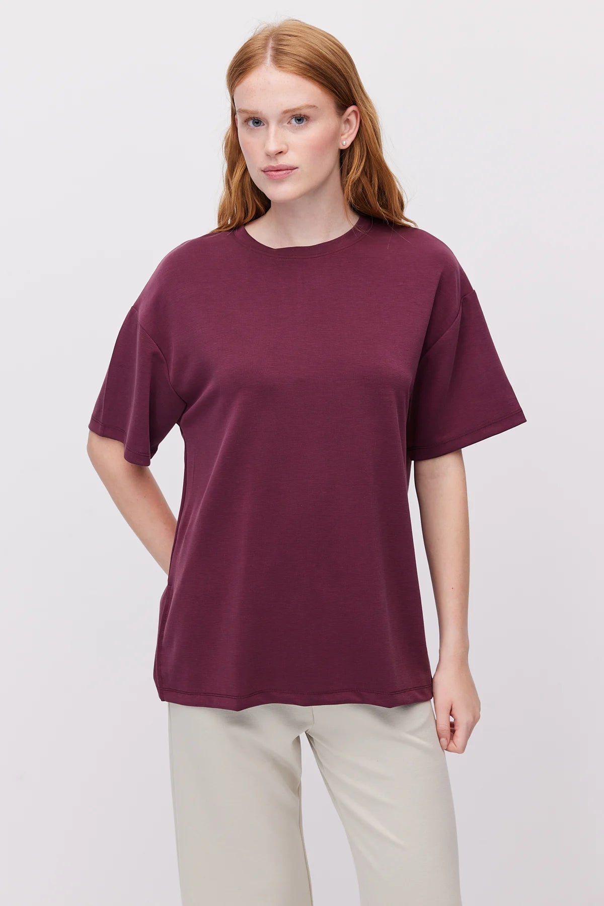 Women's Oversize T-Shirt with Side Slits
