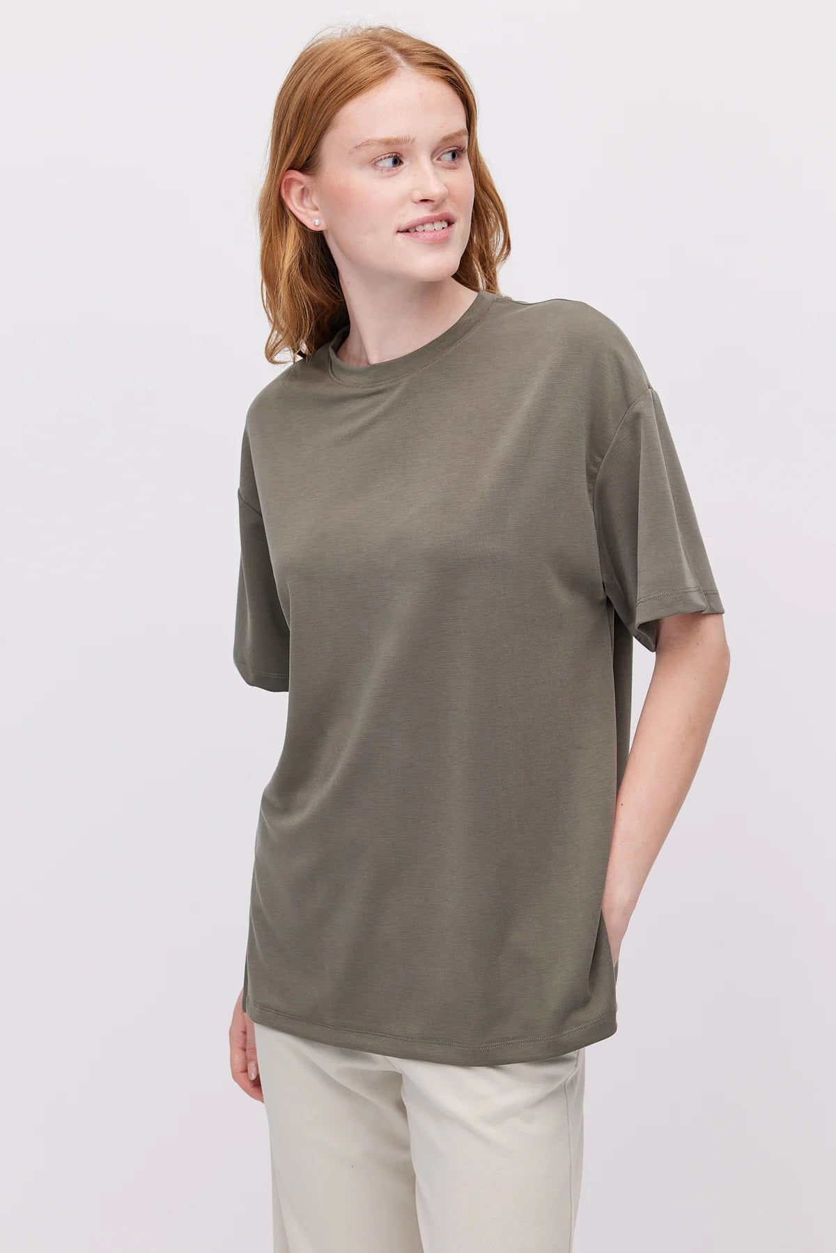 Women's Oversize T-Shirt with Side Slits
