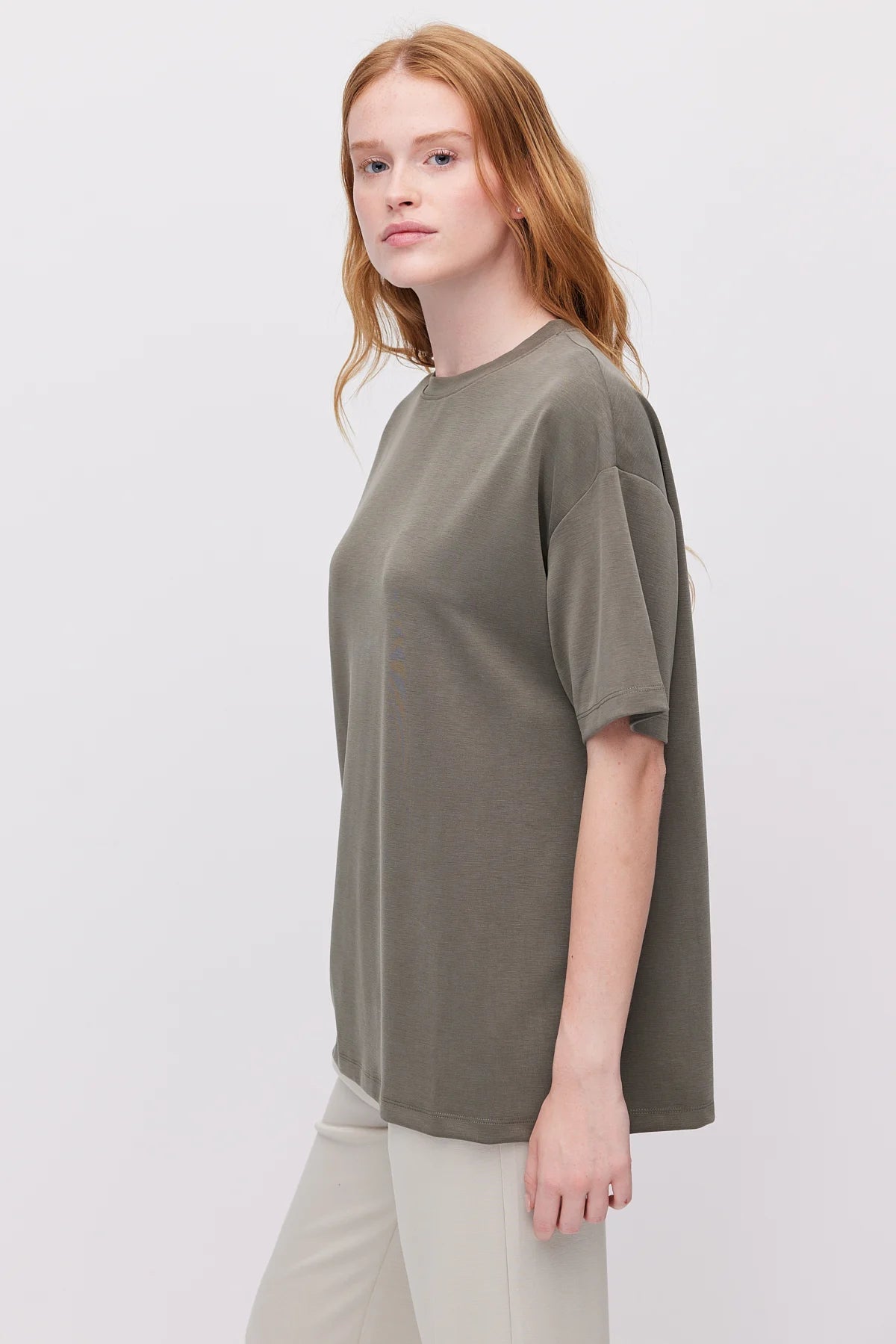 Women's Oversize T-Shirt with Side Slits