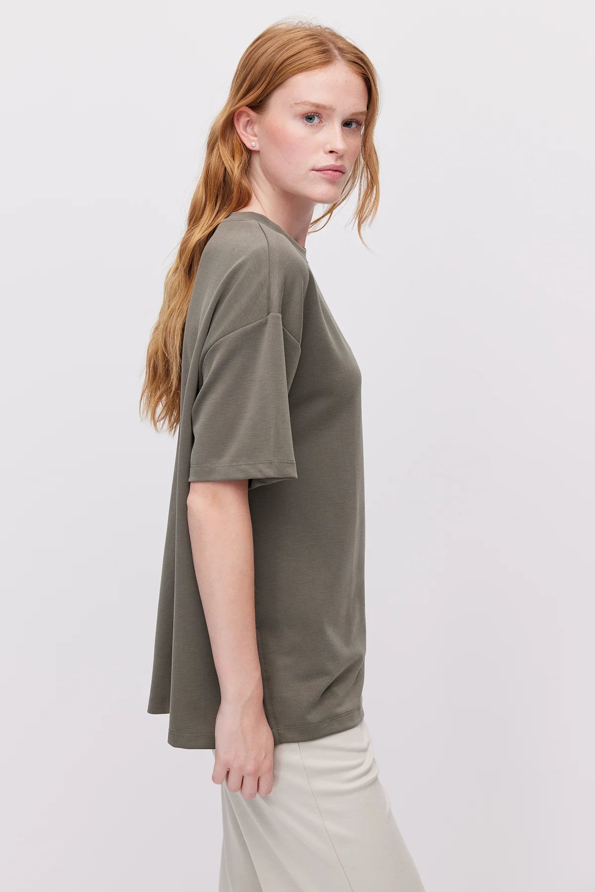 Women's Oversize T-Shirt with Side Slits