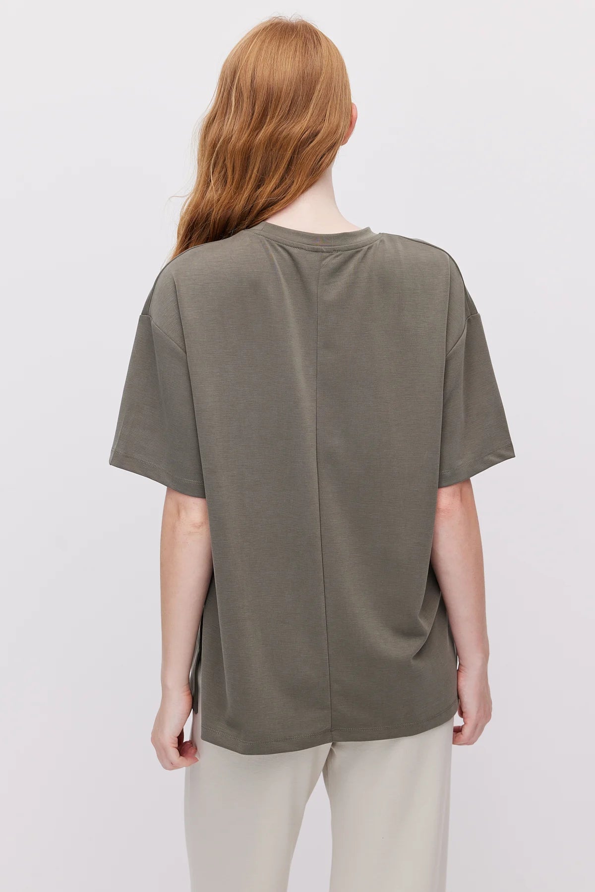 Women's Oversize T-Shirt with Side Slits