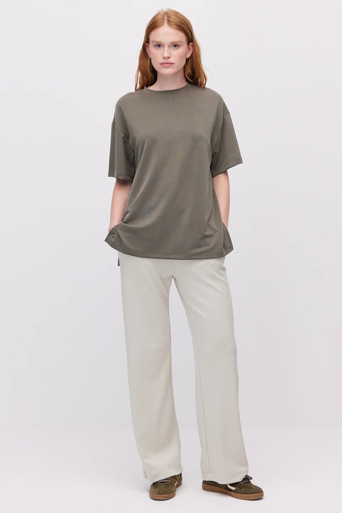 Women's Oversize T-Shirt with Side Slits