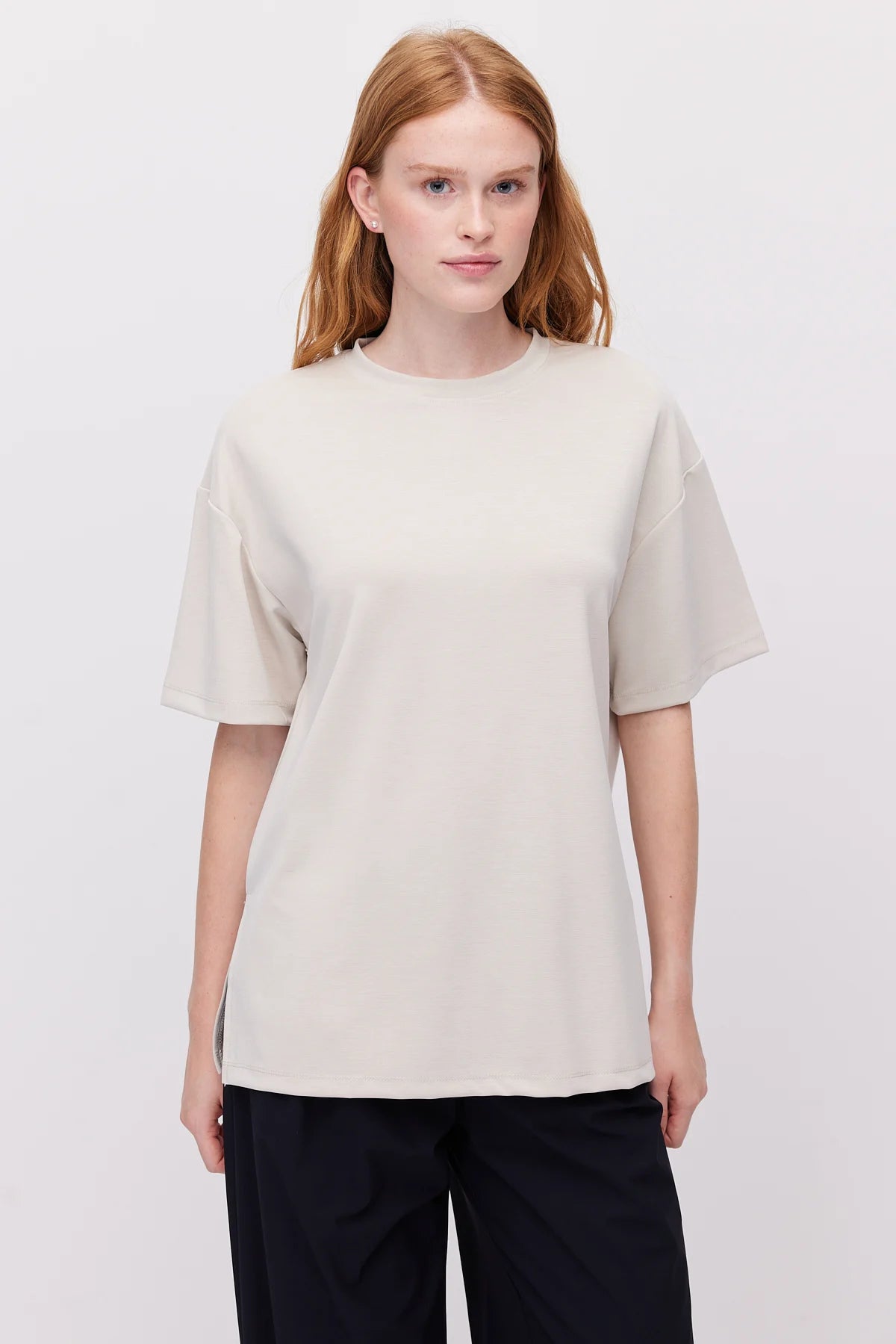 Women's Oversize T-Shirt with Side Slits