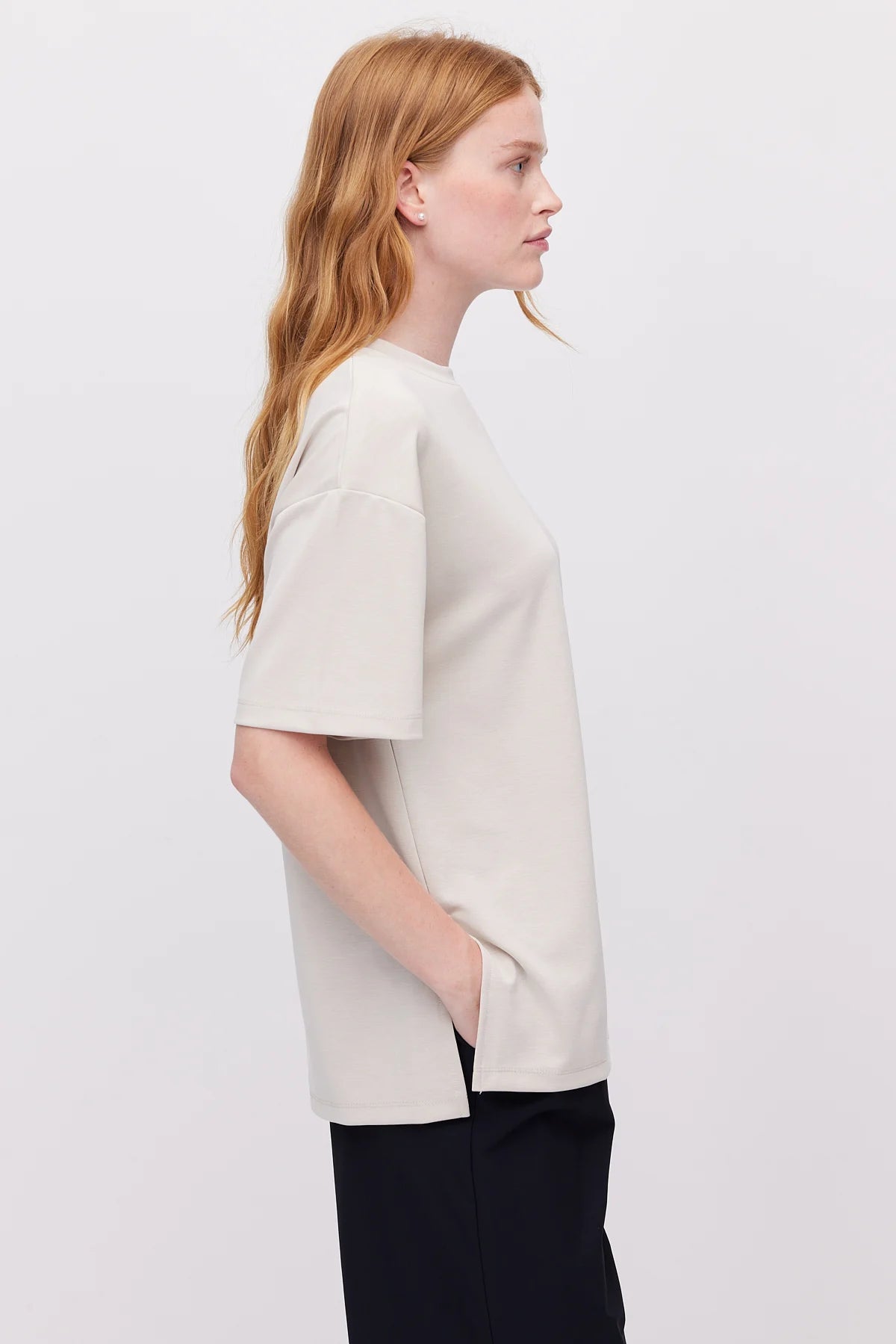 Women's Oversize T-Shirt with Side Slits