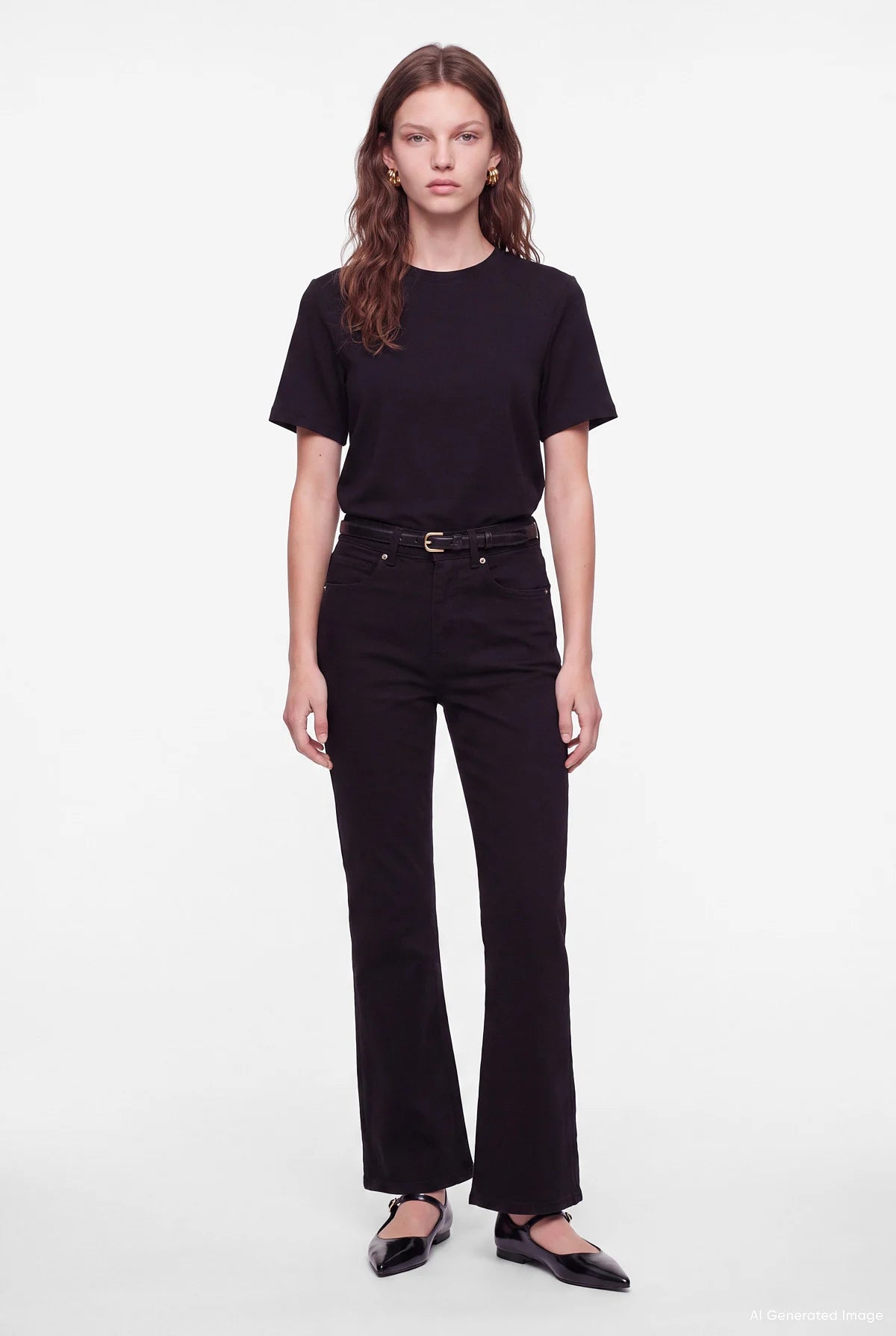 Women's Padded Crew Neck T-Shirt