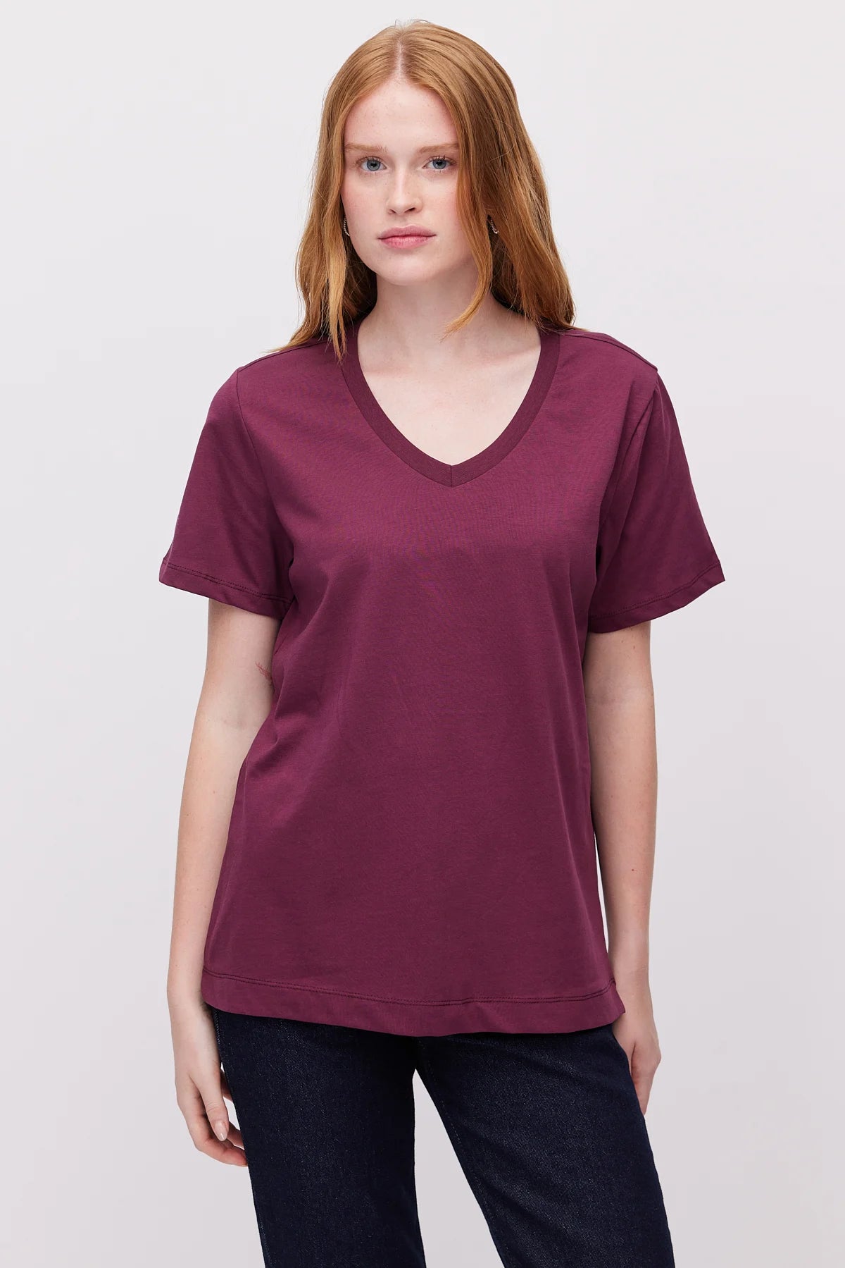 Women's V-Neck Basic T-Shirt