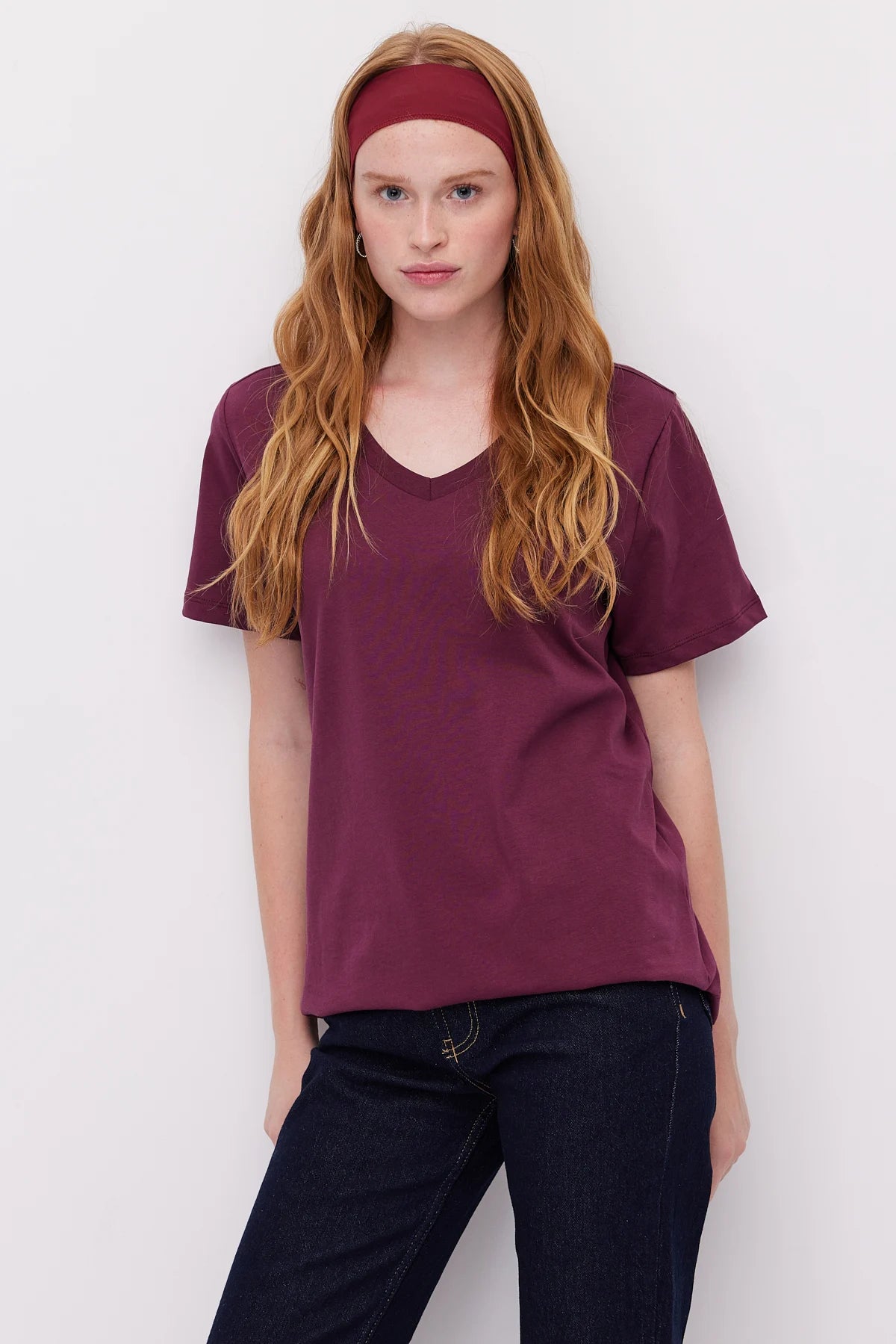 Women's V-Neck Basic T-Shirt