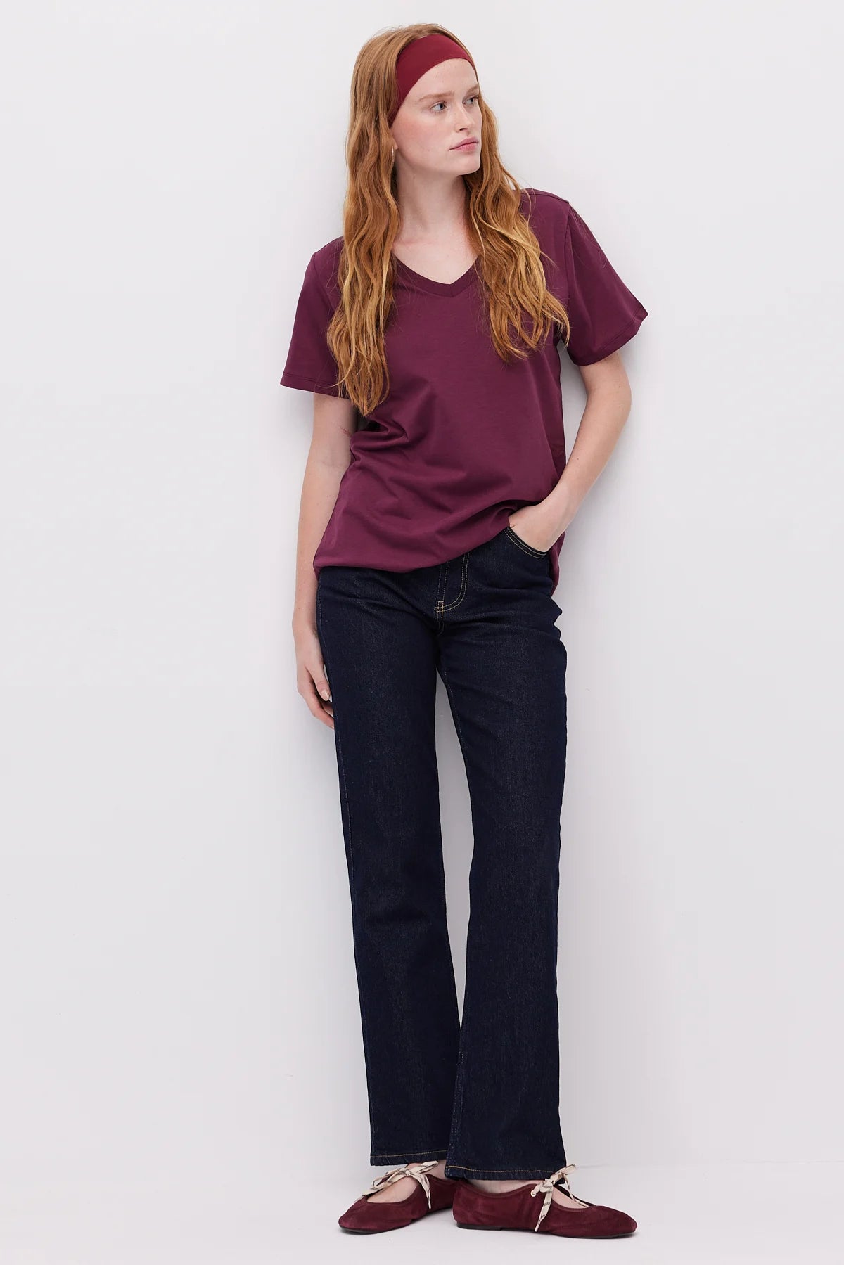 Women's V-Neck Basic T-Shirt
