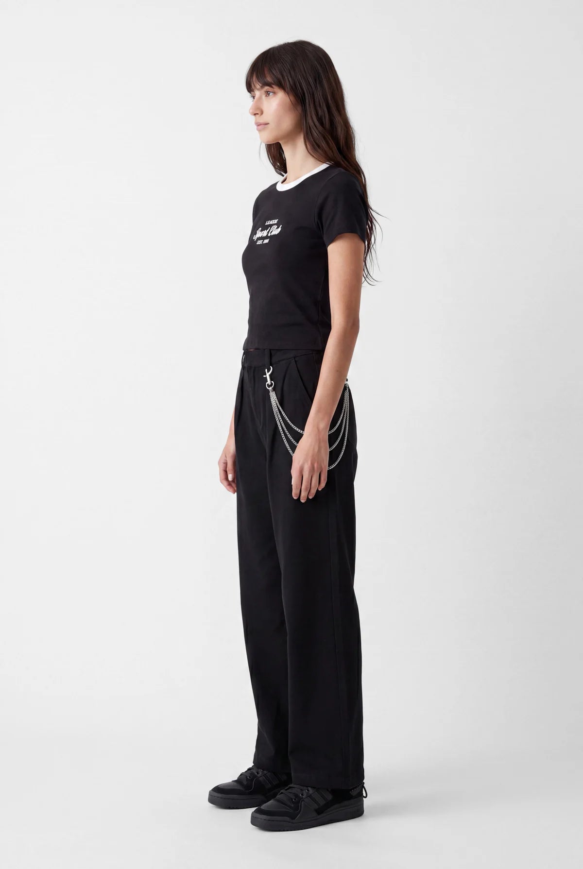Women's Contrast Collar T-Shirt