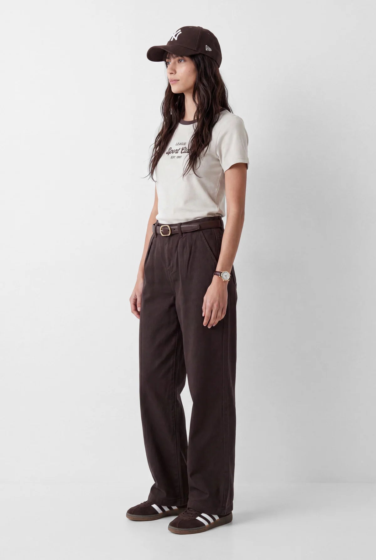 Women's Contrast Collar T-Shirt