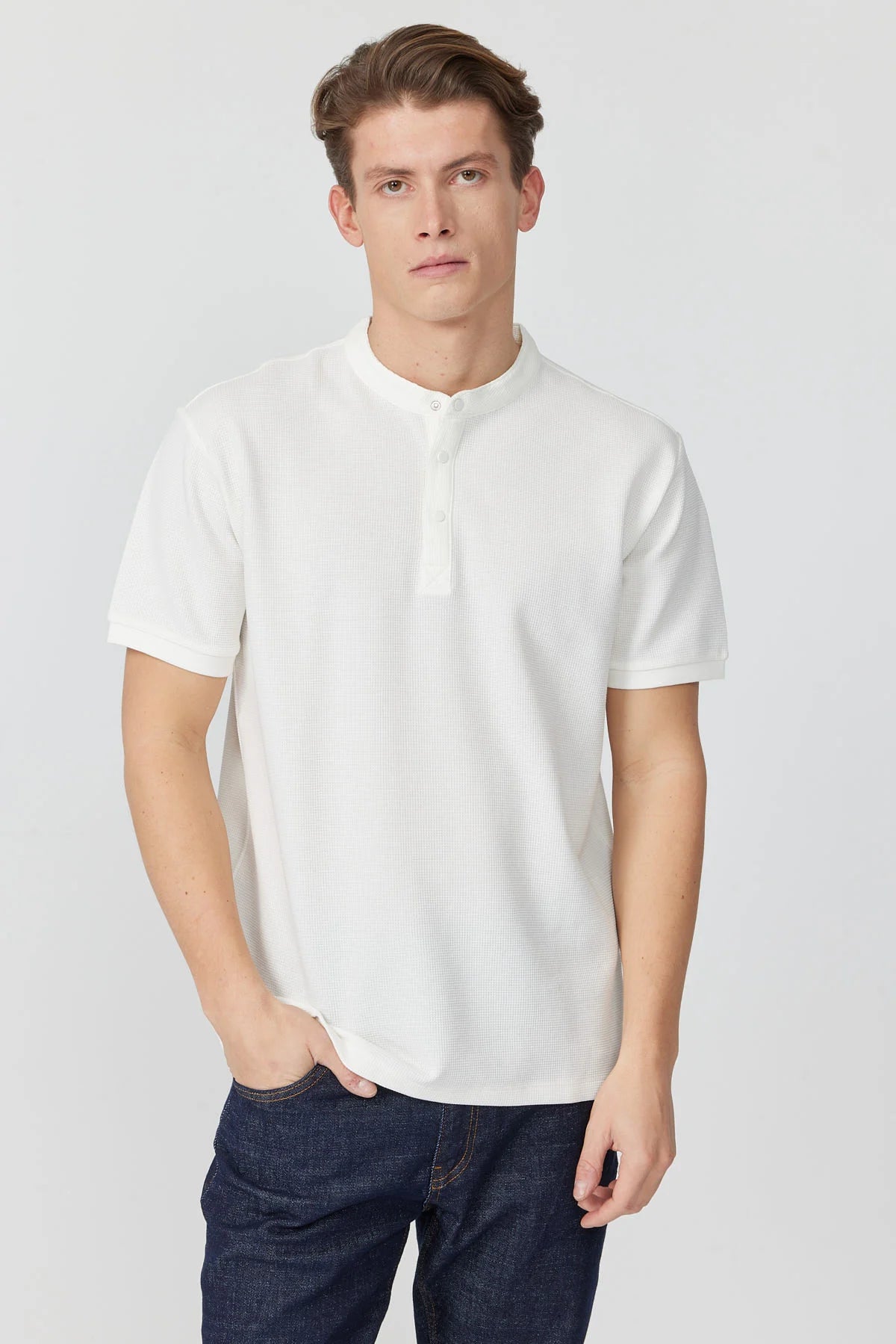 Men's Mandarin Collar T-shirt