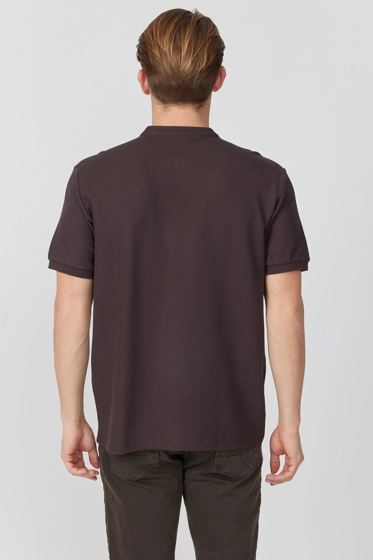 Men's Mandarin Collar T-shirt