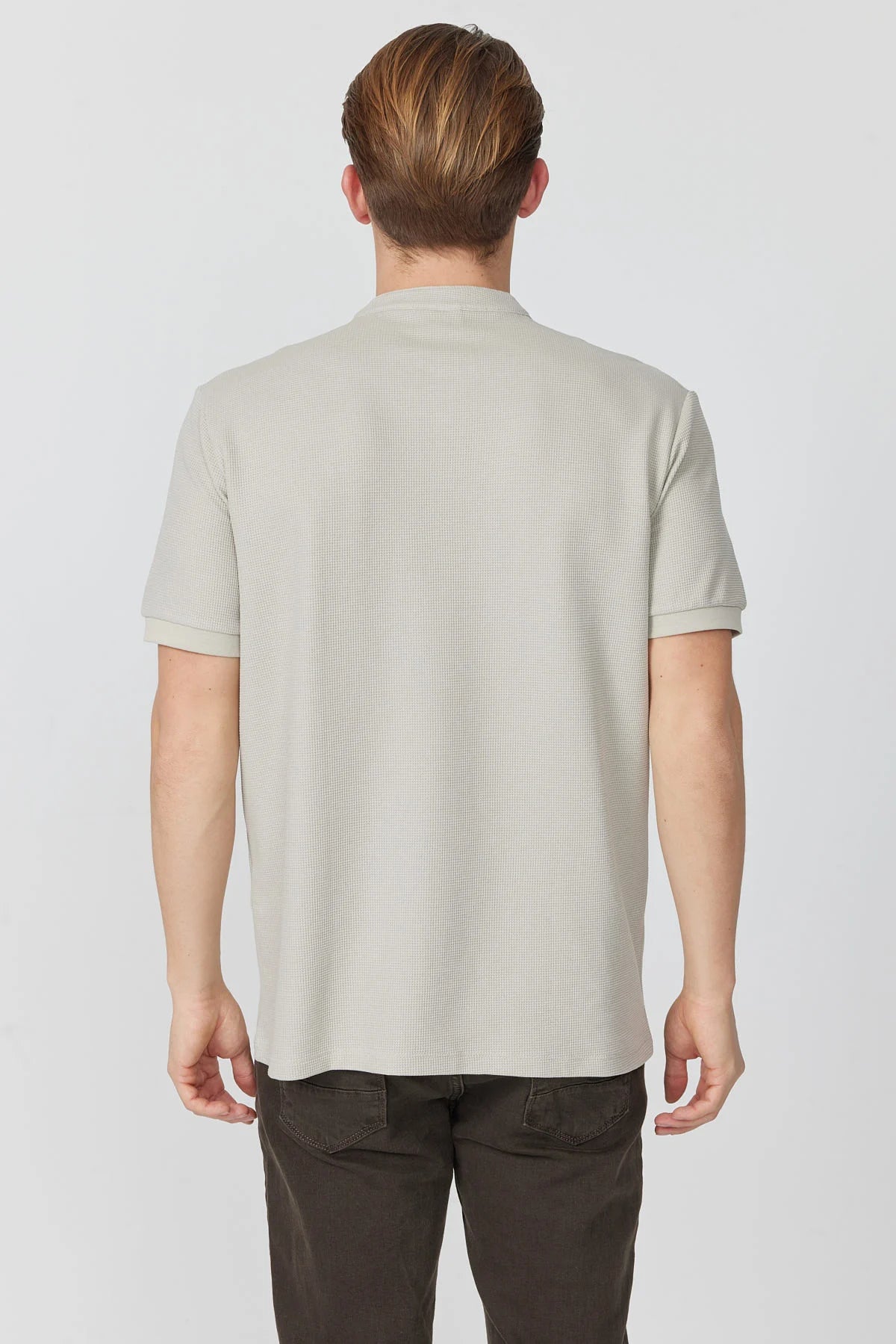 Men's Mandarin Collar T-shirt
