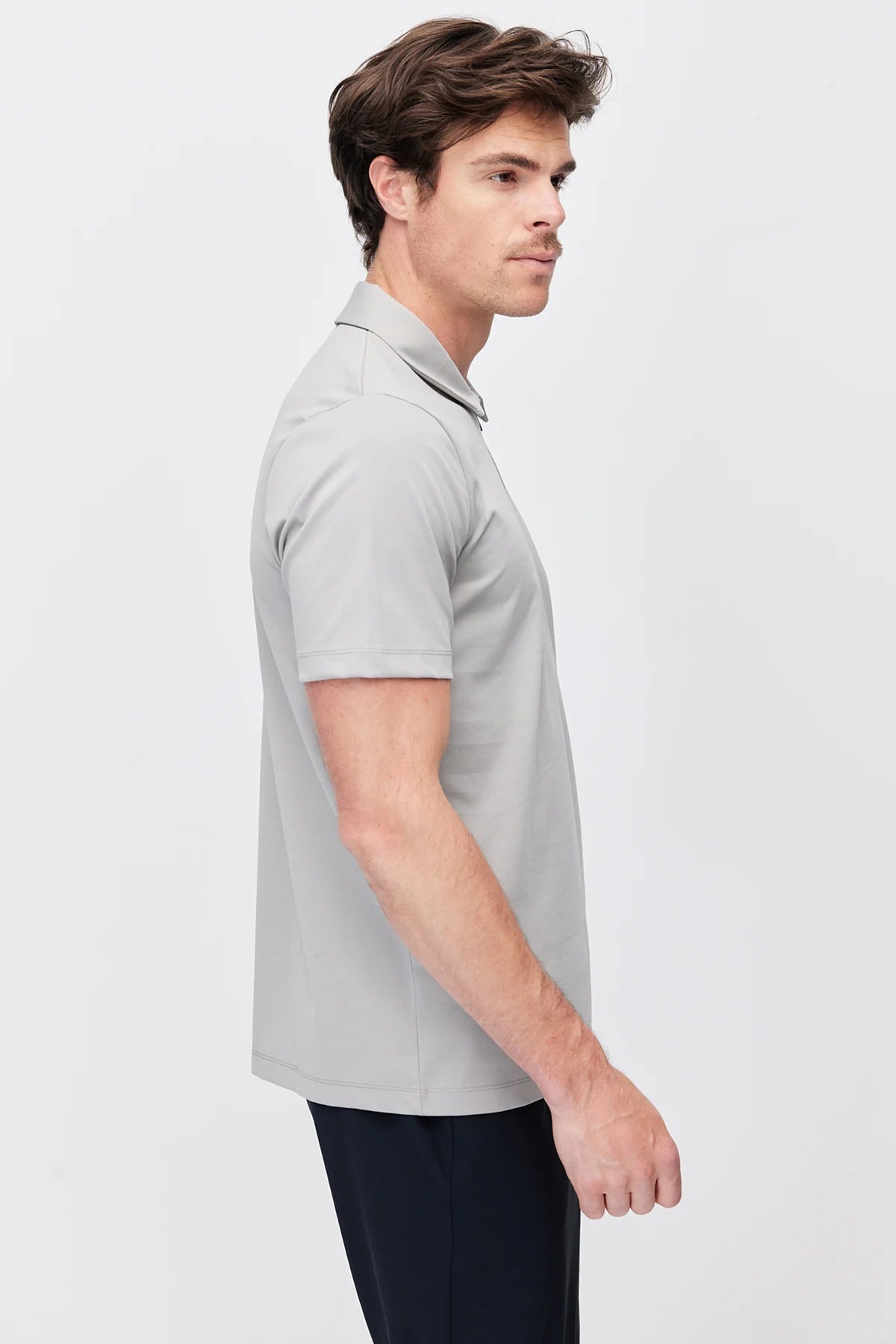 Men's Half-Zip Polo Collar T-shirt