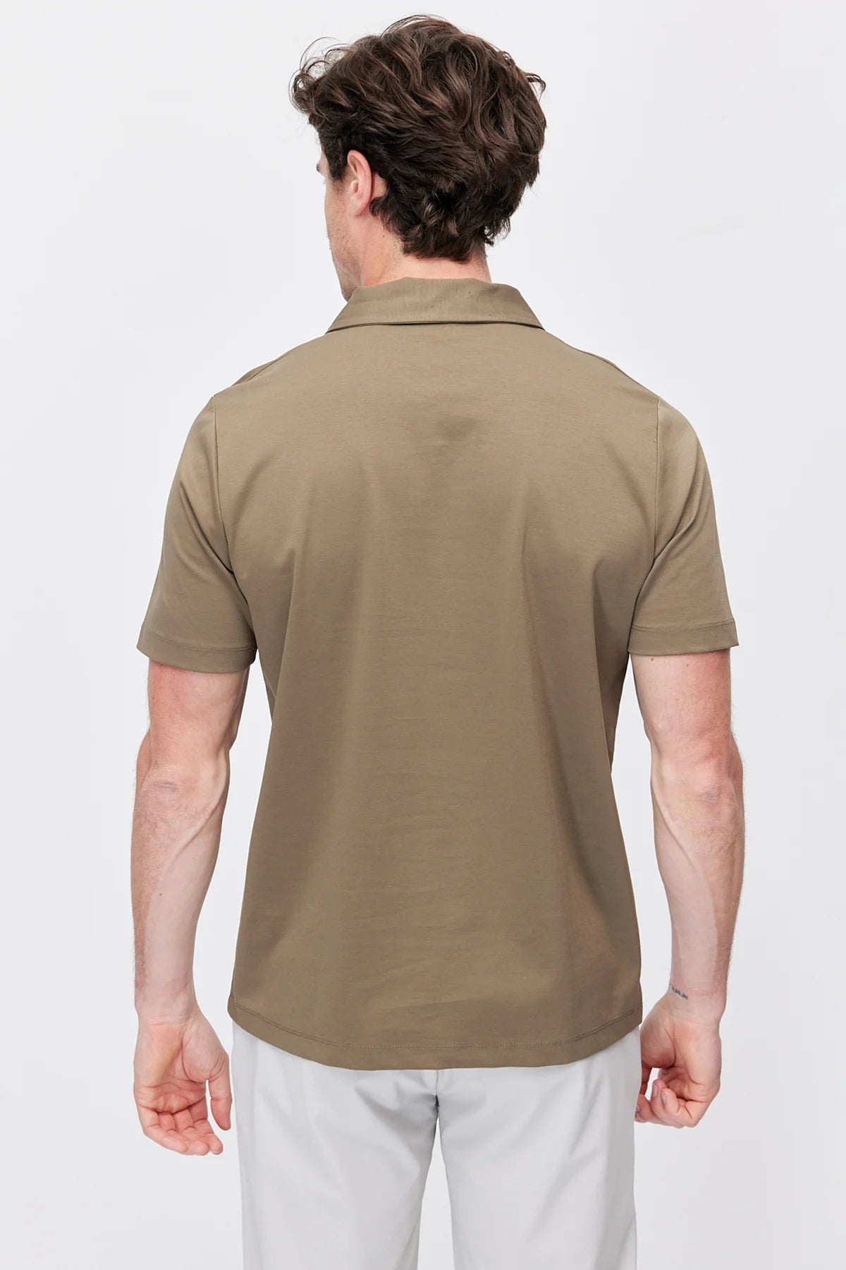 Men's Half-Zip Polo Collar T-shirt