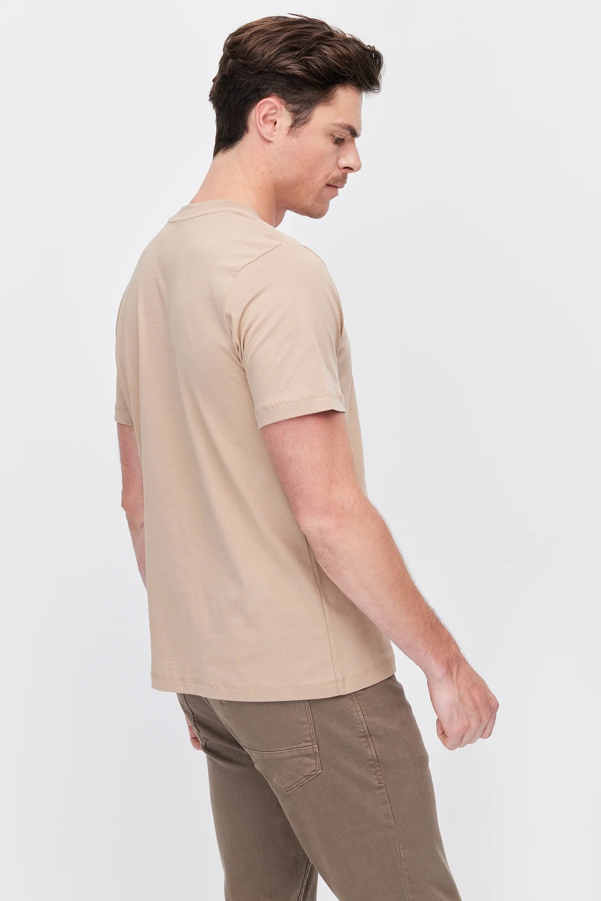 Men's Crew Neck T-shirt with Chest Print