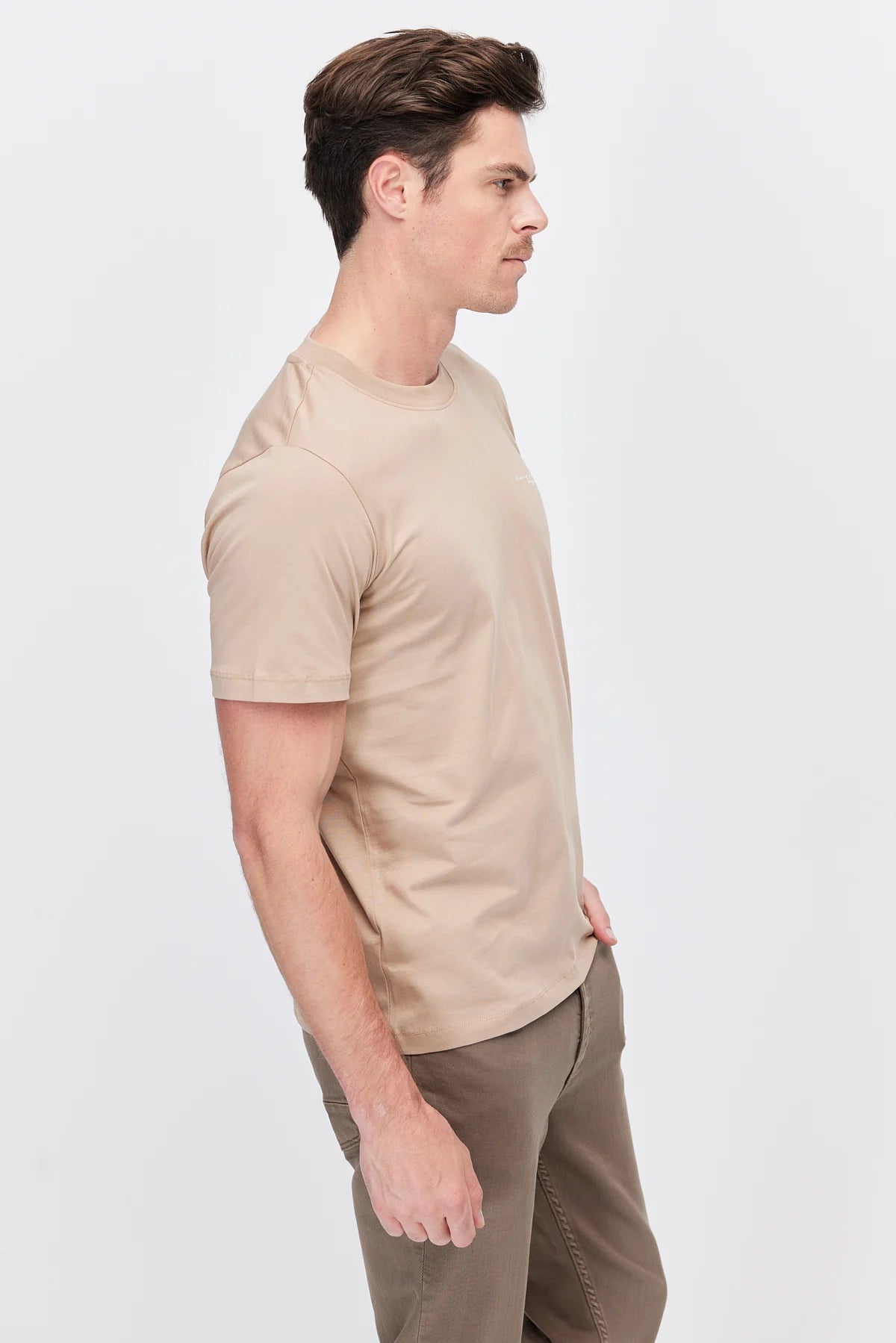 Men's Crew Neck T-shirt with Chest Print