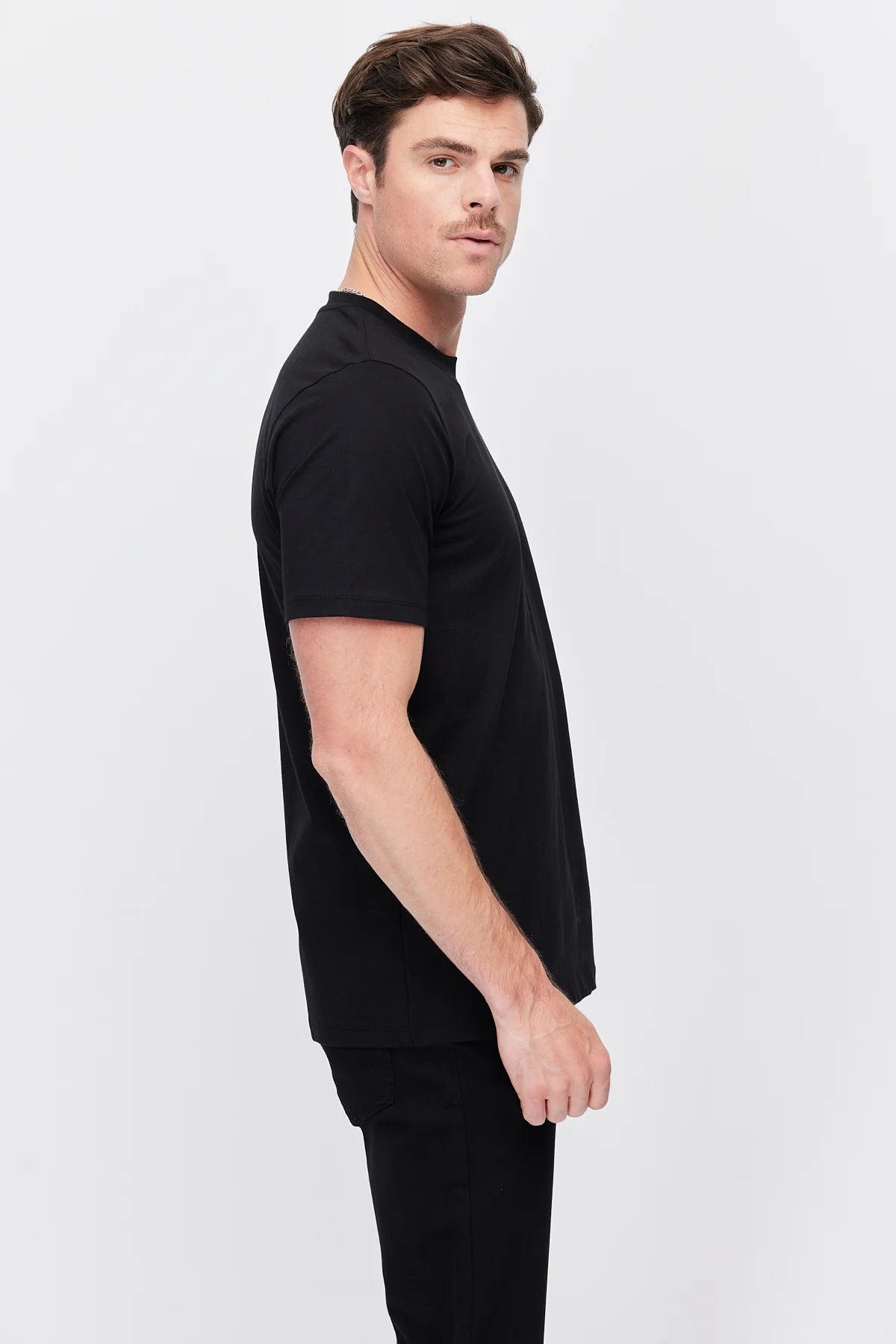 Men's Crew Neck T-shirt with Chest Print